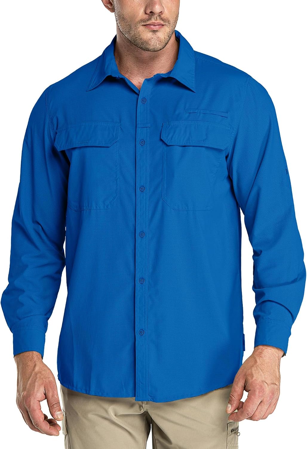 Detalle de 33,000ft Men's Long Sleeve Sun Protection Shirt UPF 50+ with Quick-Dry Cooling for Outdoor Adventures