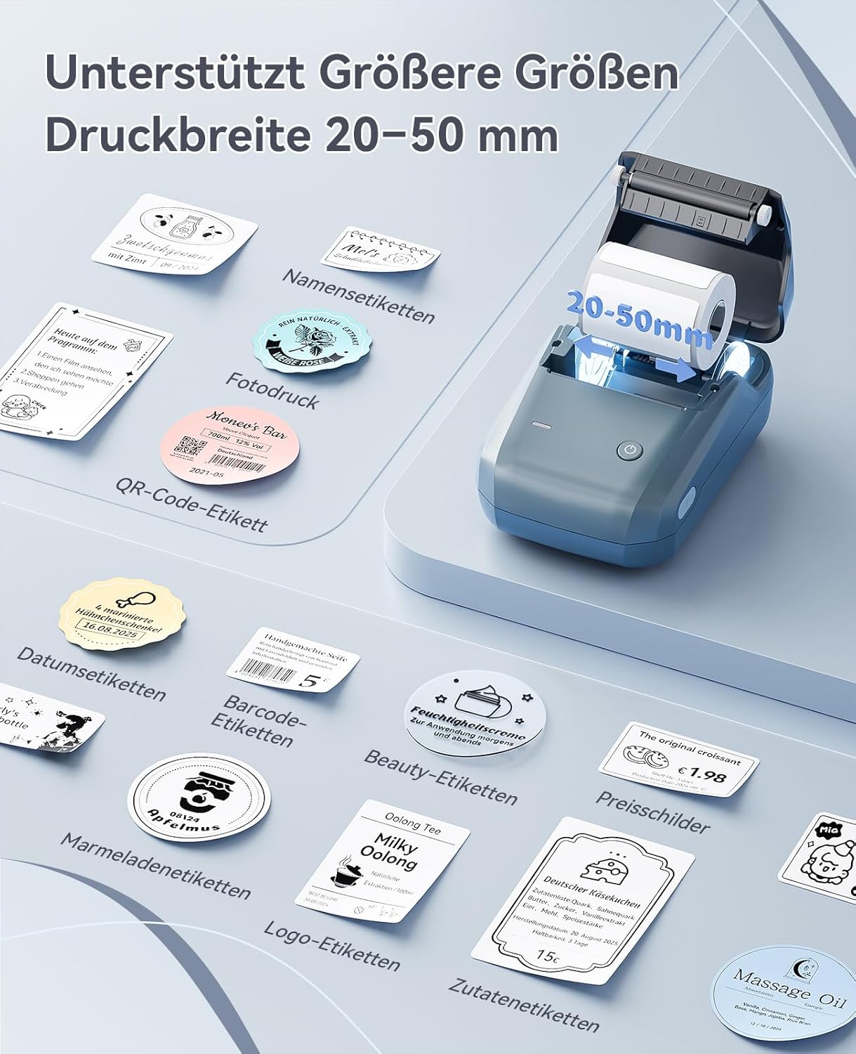 Thumbnail 4 de NIIMBOT B1 Etikettendrucker Bluetooth – tragbar 🎫