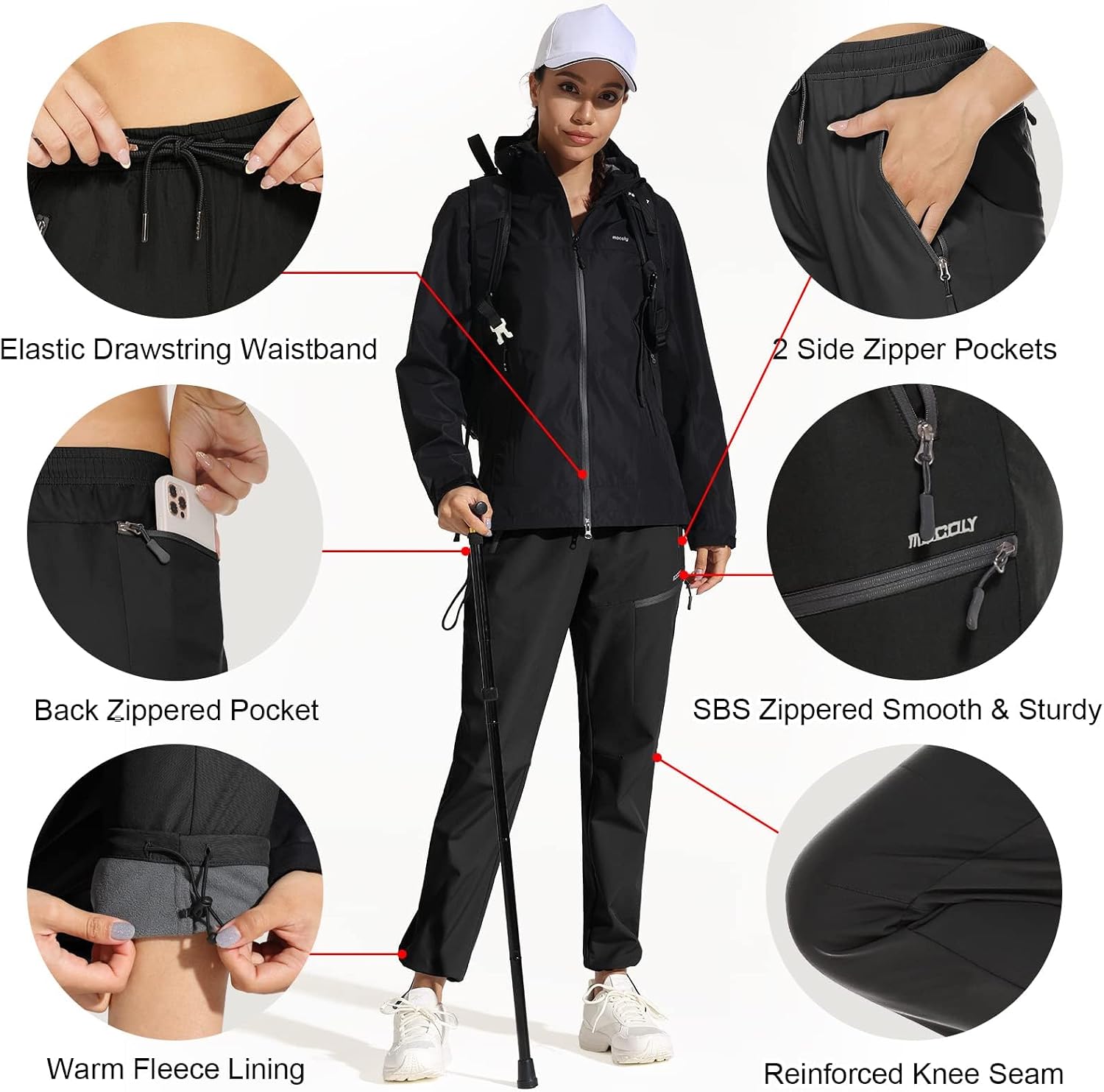 Thumbnail 5 de MOCOLY Trekkinghose Damen Thermo Fleece