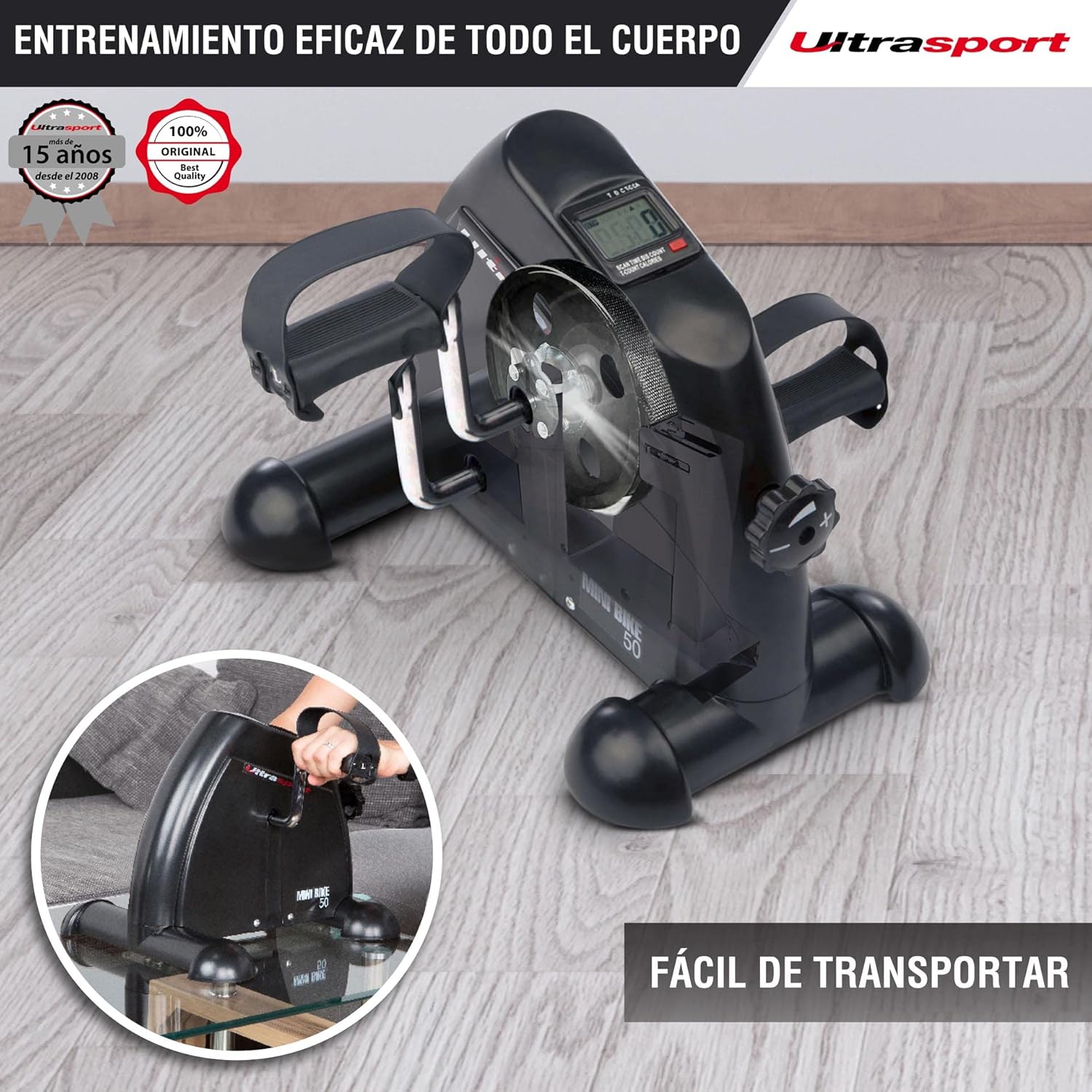 Thumbnail 4 de Ultrasport MB 50 minibicicleta 2 kg para brazos y piernas