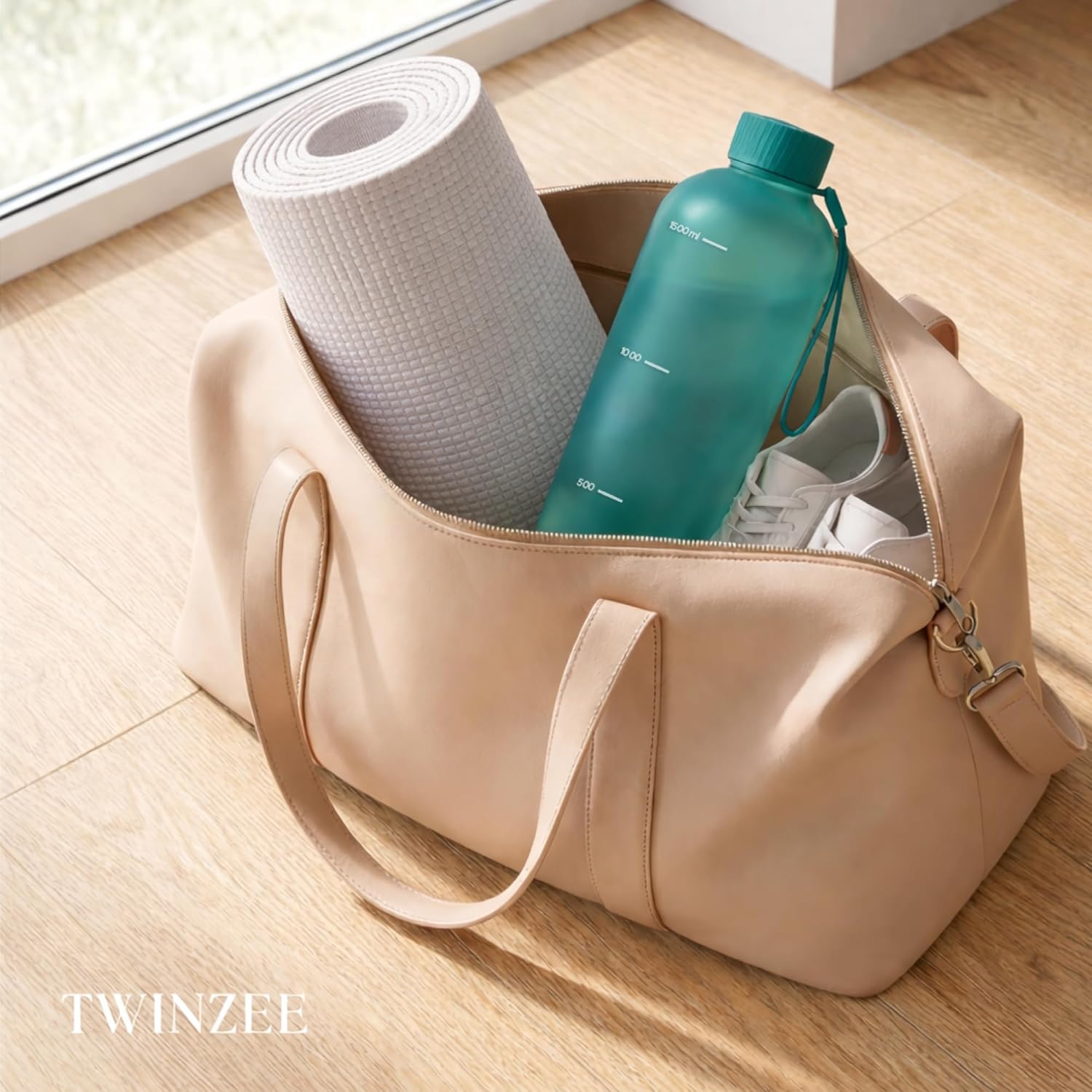 Thumbnail 3 de Twinzee Borraccia 1,5 litri verde foresta, a prova di perdite e senza BPA (Tritan)