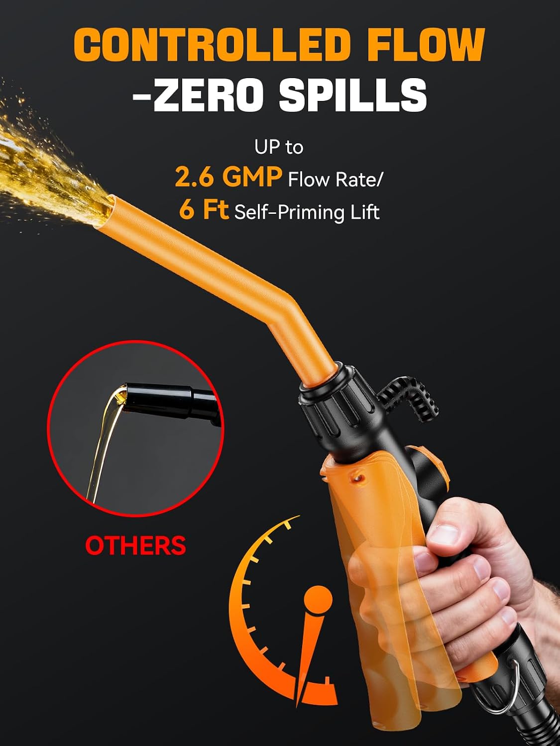 Thumbnail 2 de Fuel Transfer Pump, Battery-Powered Syphon with 59-Inch Hose ( up to 2.6 GPM )