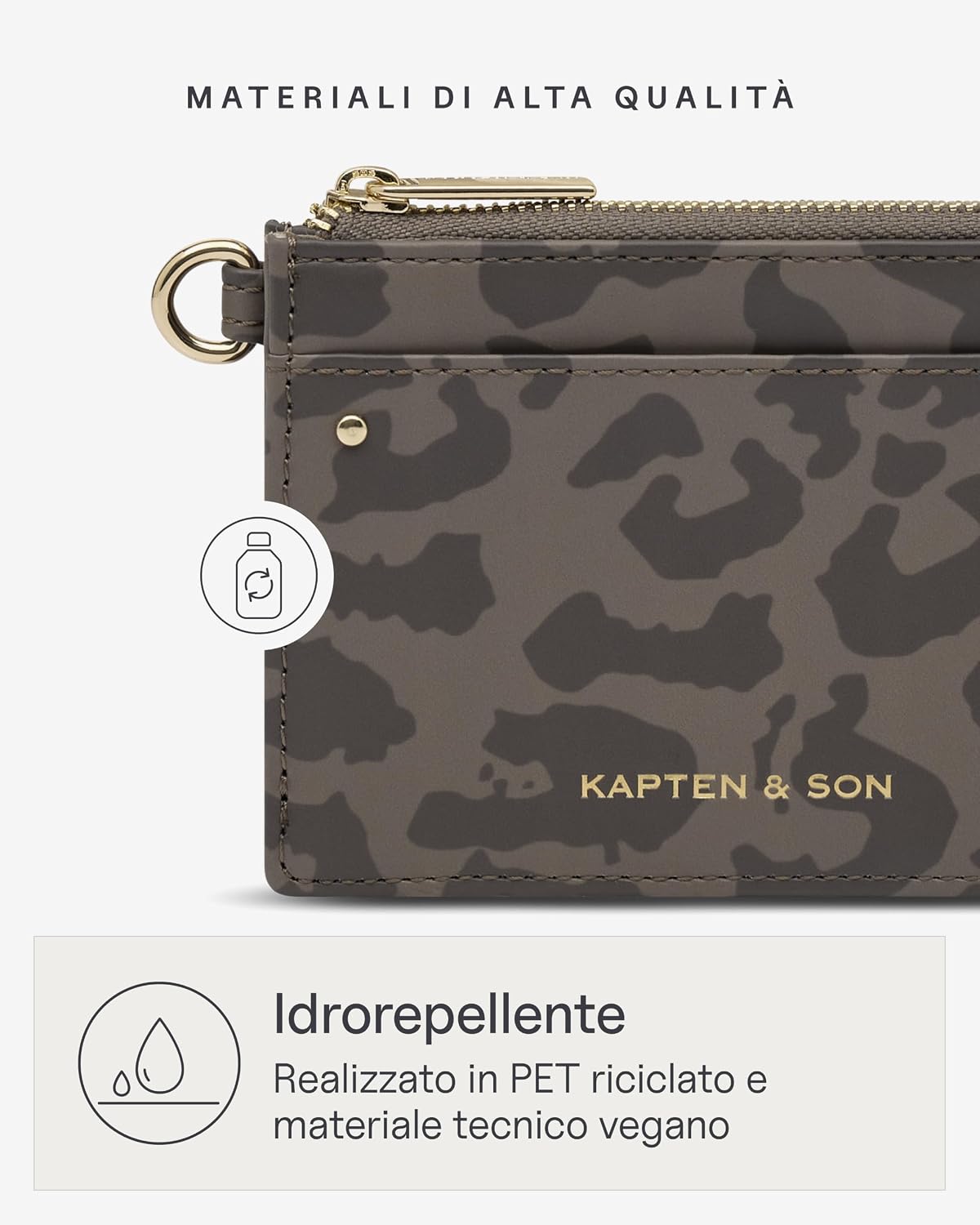 Thumbnail 3 de Kapten & Son Porta carte di credito con scomparto per monete, Leone marrone scuro – Einheitsgröße