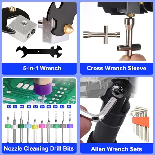 Thumbnail 7 de YOTINO 209PCS USB 3D Printer Tool Kit – Complete Accessory Set with EVA Case
