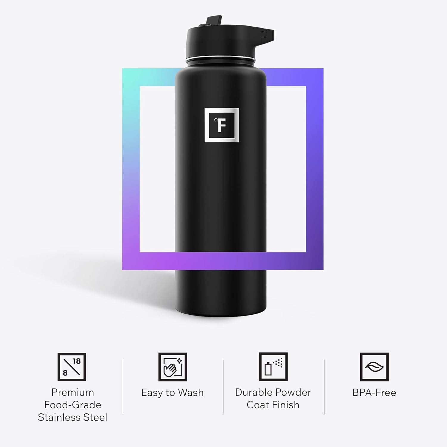 Thumbnail 4 de IRON °FLASK 40 oz Blue Waves Stainless Bottle