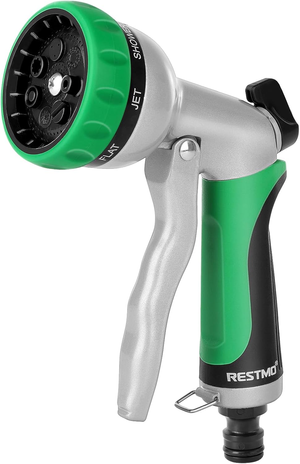 RESTMO Gartenbrause Metall Hochdruck 7 Funktionen