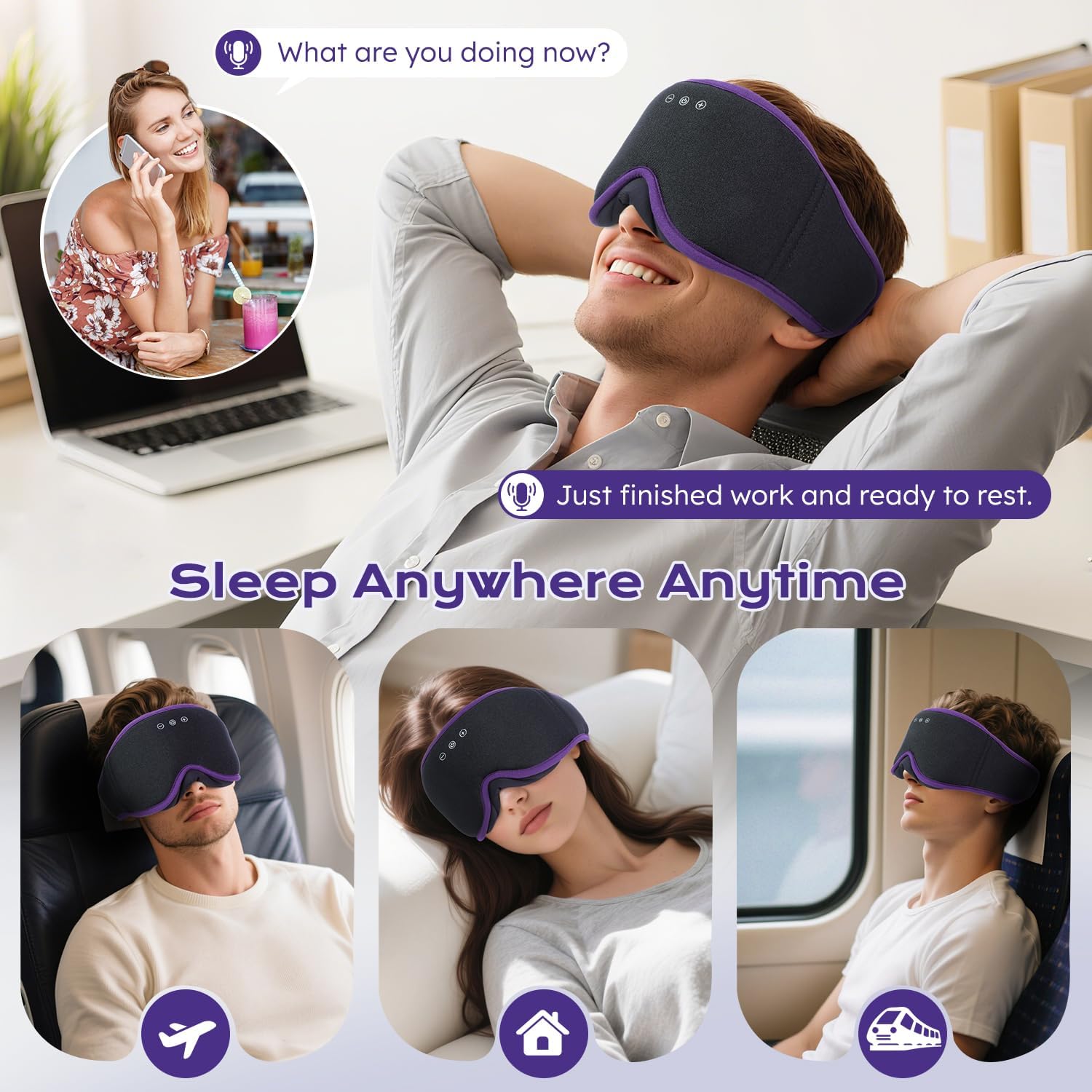 Thumbnail 6 de LC-dolida Bluetooth Sleep Mask 15h