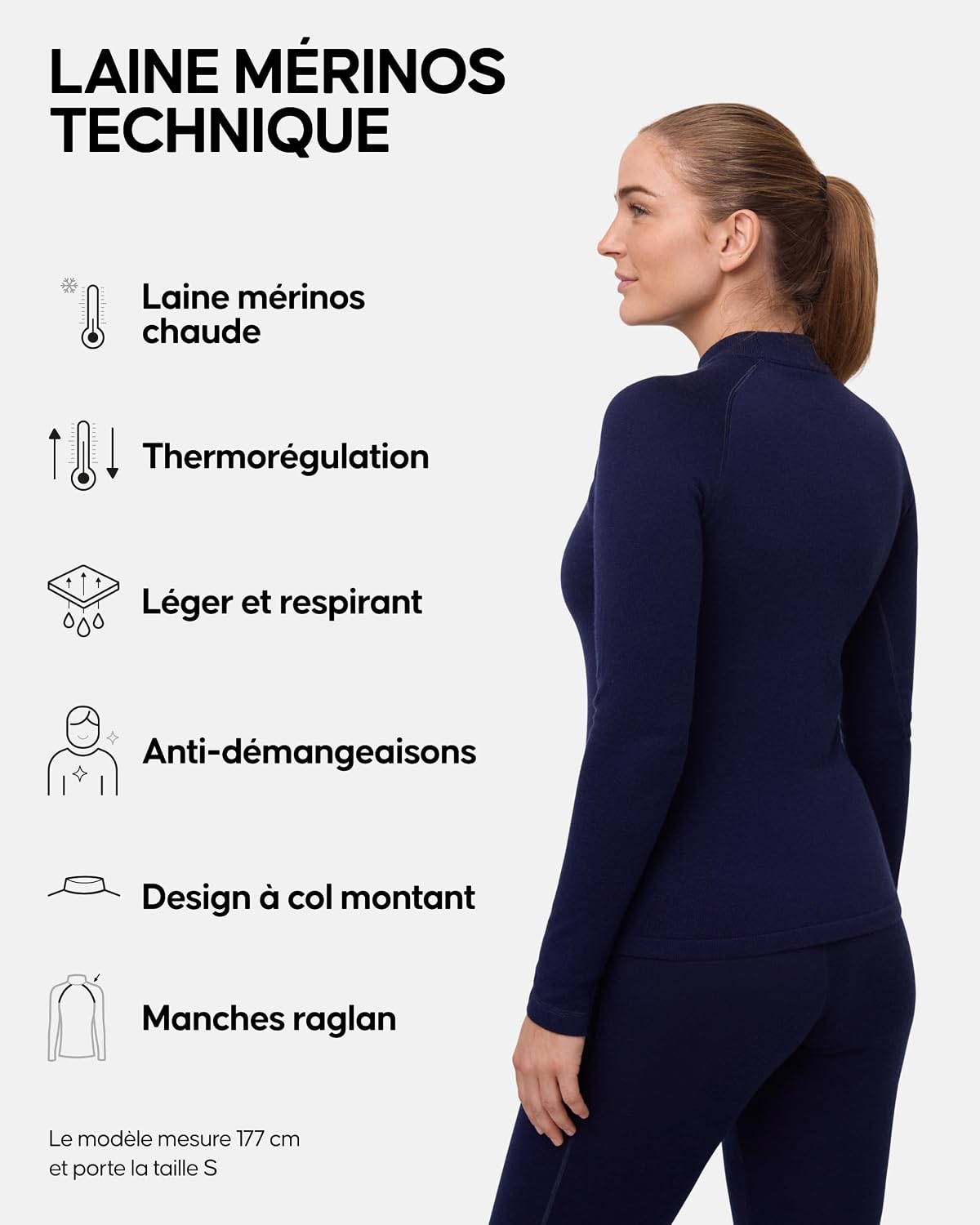Detalle 2 de DANISH ENDURANCE Haut thermique femme 250 g/m²