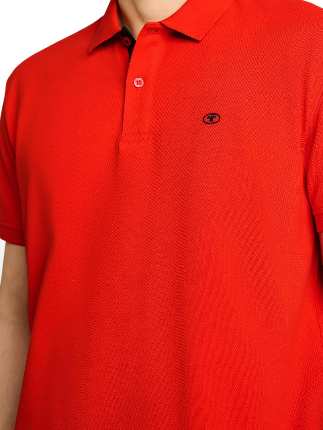 Detalle 2 de TOM TAILOR Herren Basic Piqué Poloshirt – zeitloses Essentials-Poloshirt in Kurzarm