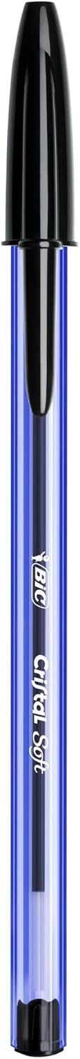 Detalle 2 de BIC 921263 Crystal Soft Ballpoint Pens – Non-Retractable, Box of 50
