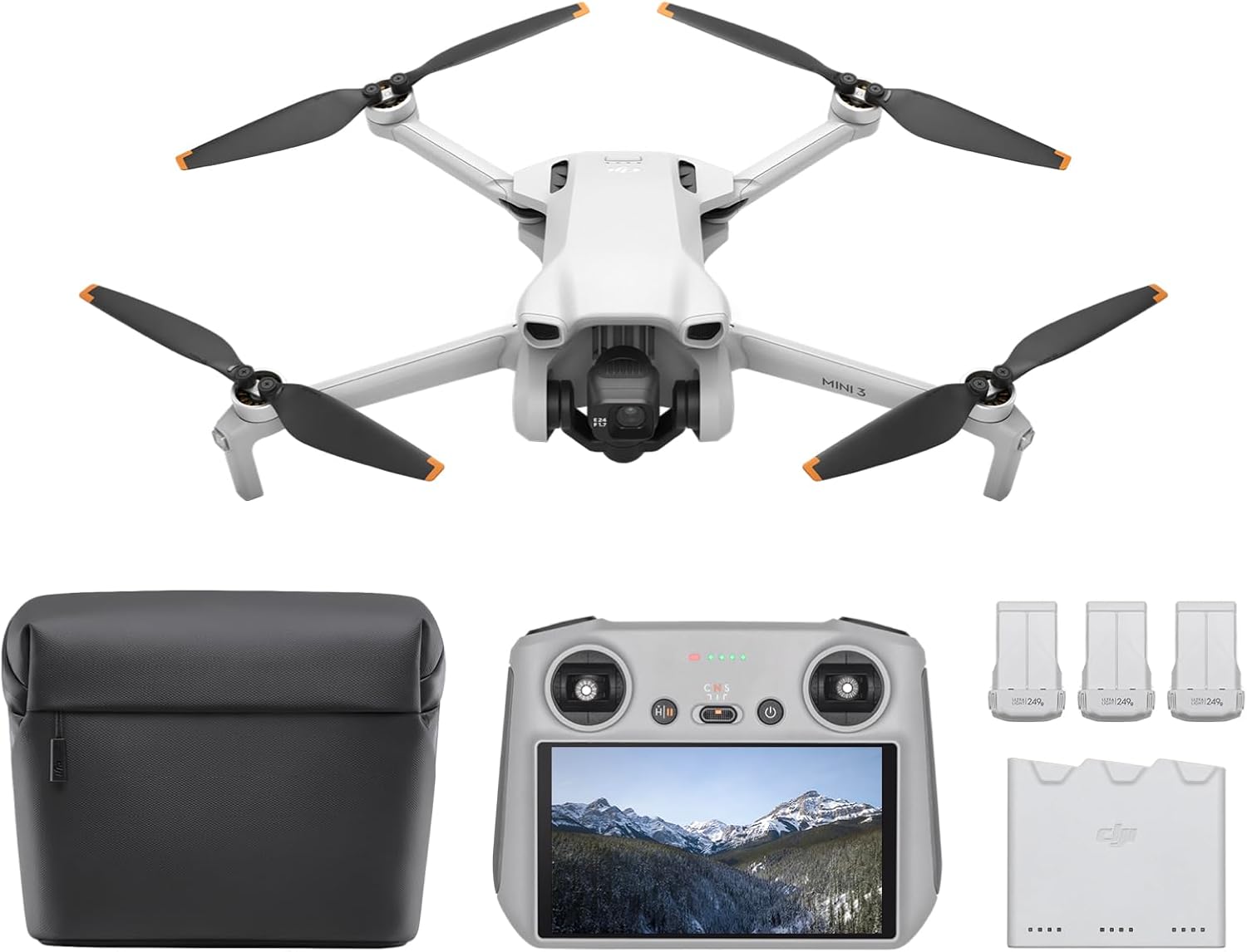 Detalle de DJI Mini 3 Fly More Combo With DJI RC (3 Batteries) Review