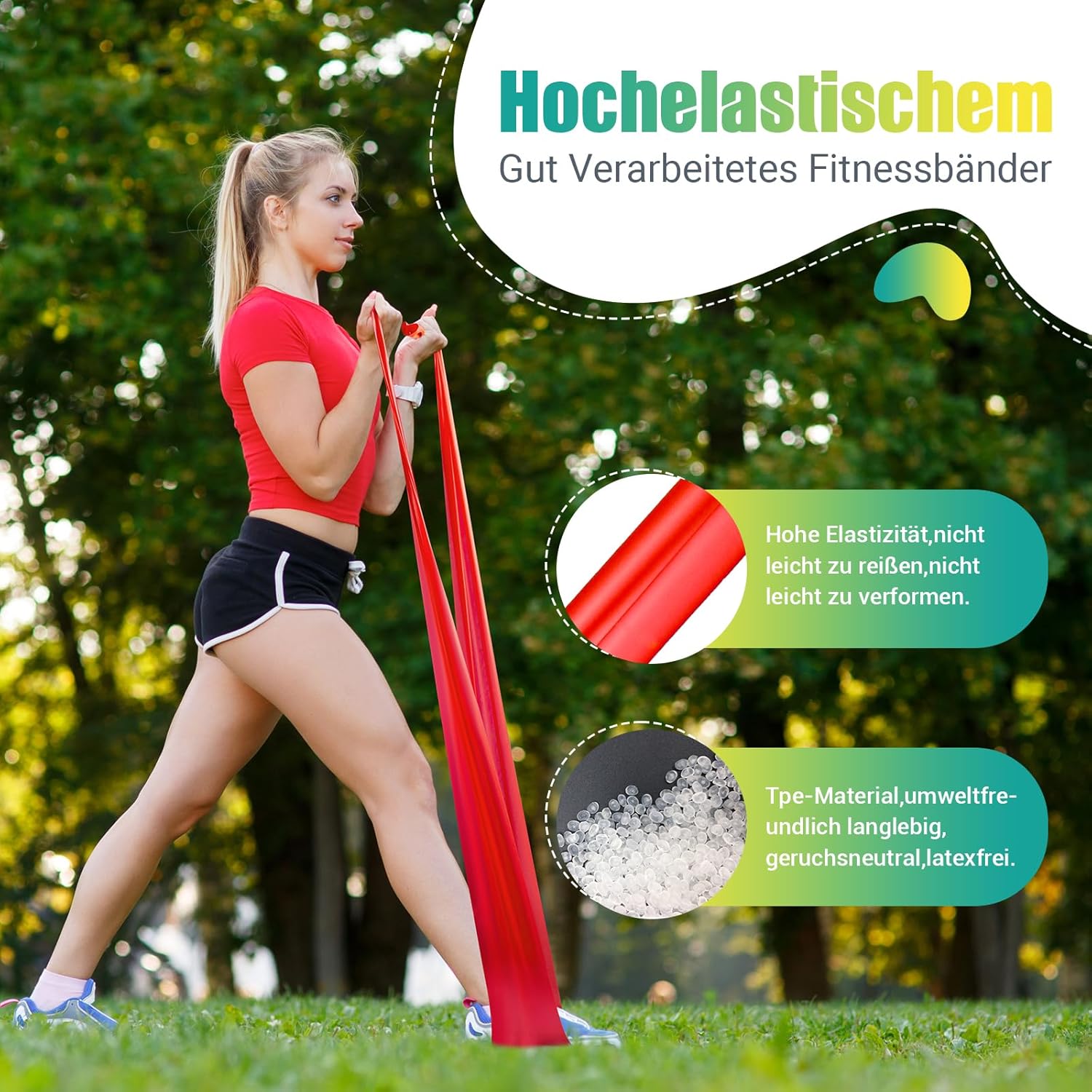 Thumbnail 1 de GYMERK Fitnessbänder 2 m 🏋