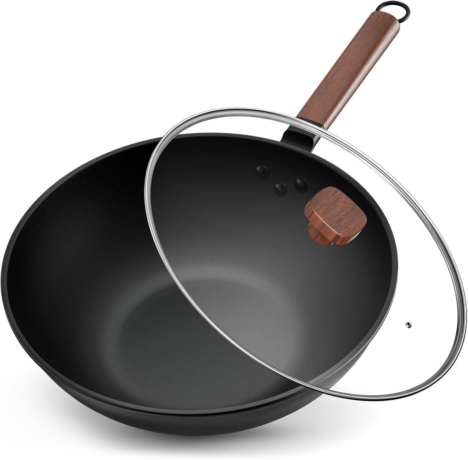 Detalle de Jobin 33 cm Non-stick Carbon Steel Wok for 4–6 people