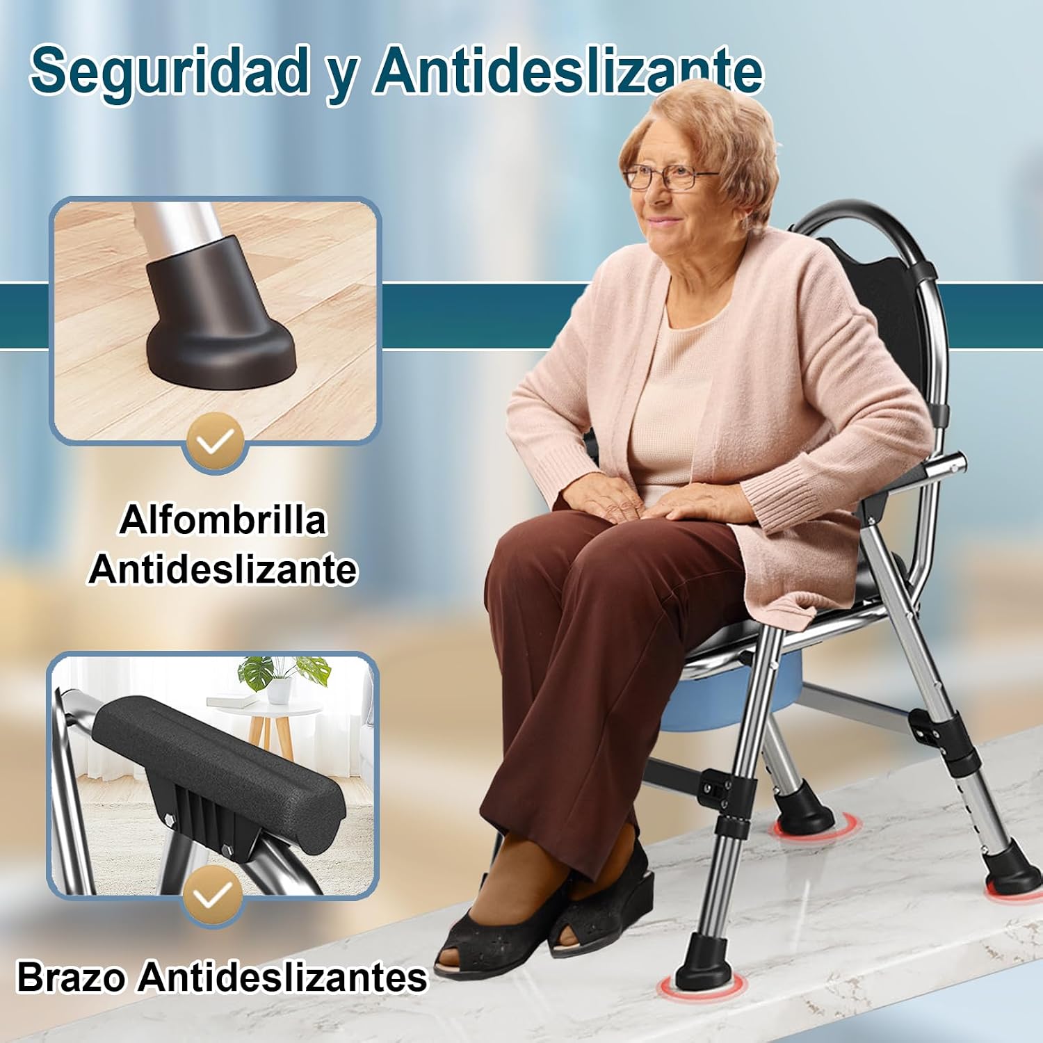 Thumbnail 3 de YOGFWV Silla WC Mayores 200 kg