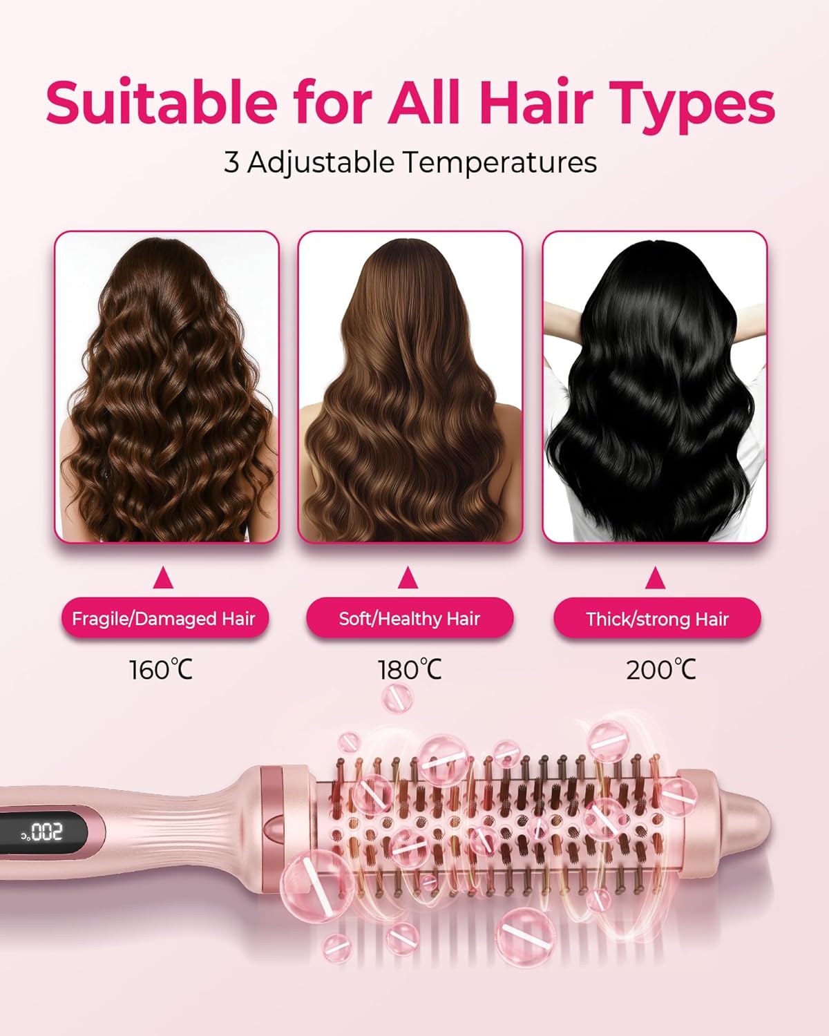 Thumbnail 5 de UKLISS Thermal Brush 32mm Pro Ionic Heated Round Brush – 3 in 1