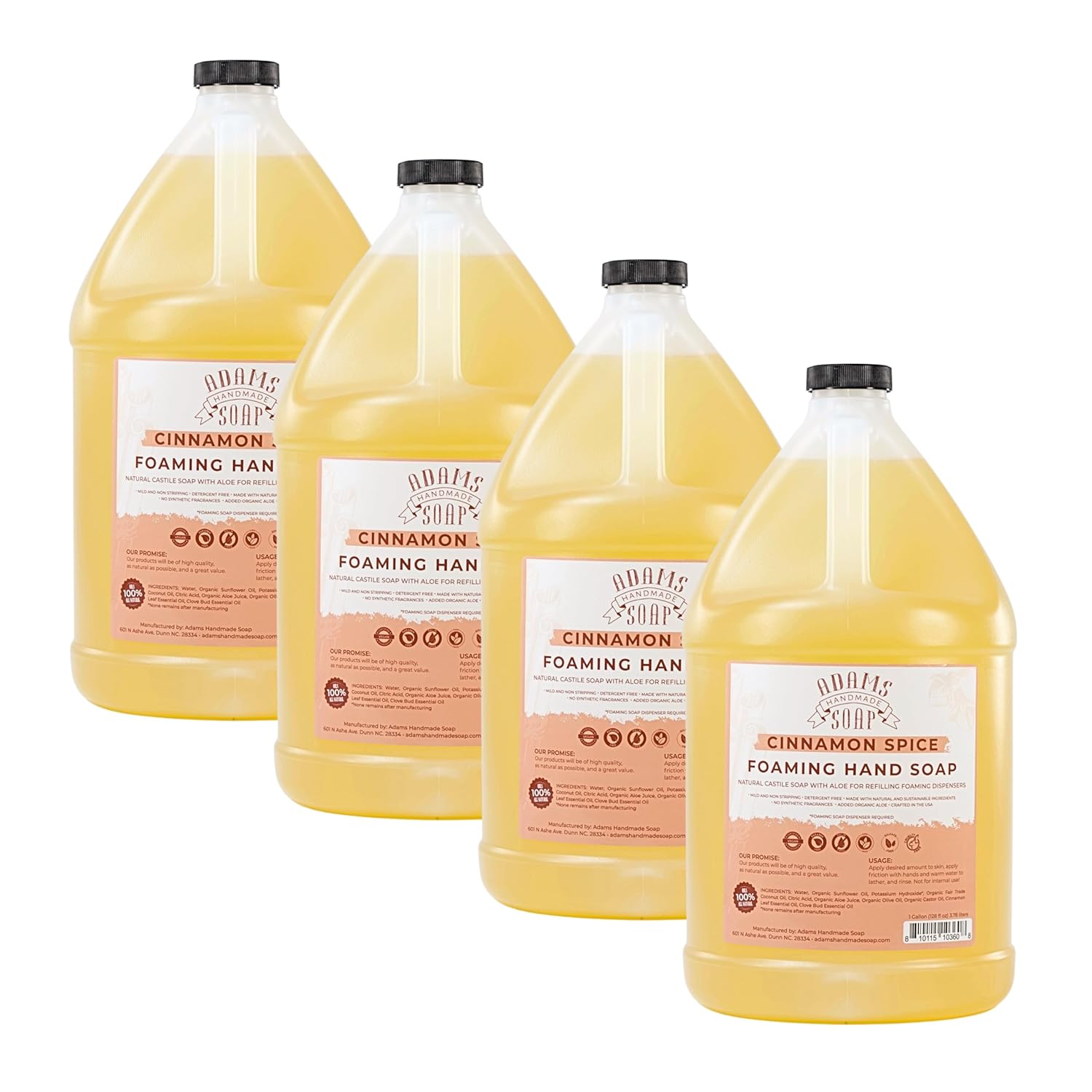 Detalle 2 de Adams Handmade Soap Liquid Foaming Soap (1 Gal) in Eucalyptus Spearmint