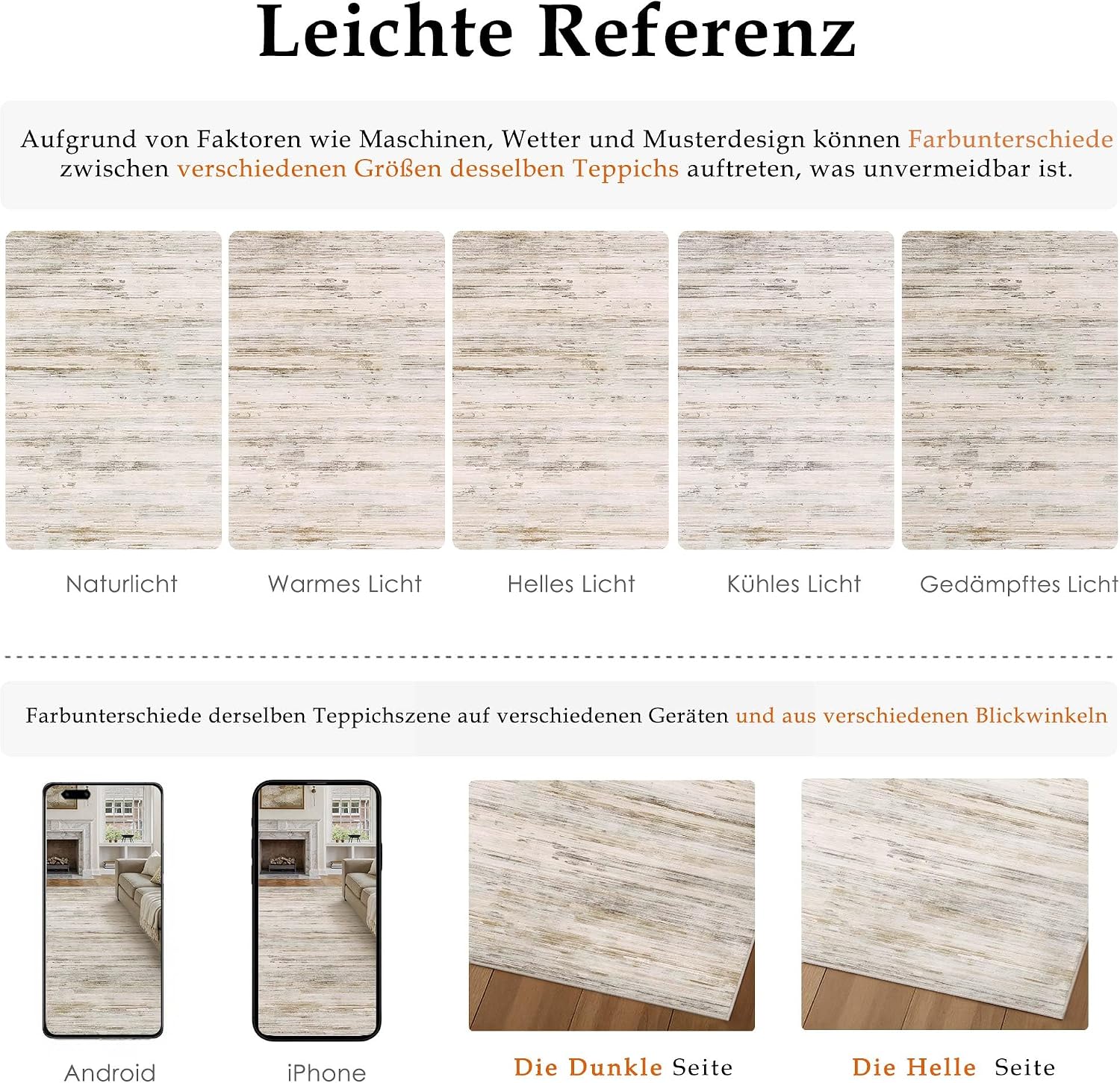 Detalle de PureCozy Beige Teppich 200x300 cm – abstrakt, waschbar, rutschfeste Kurzflor-Option für Wohnzimmer & mehr