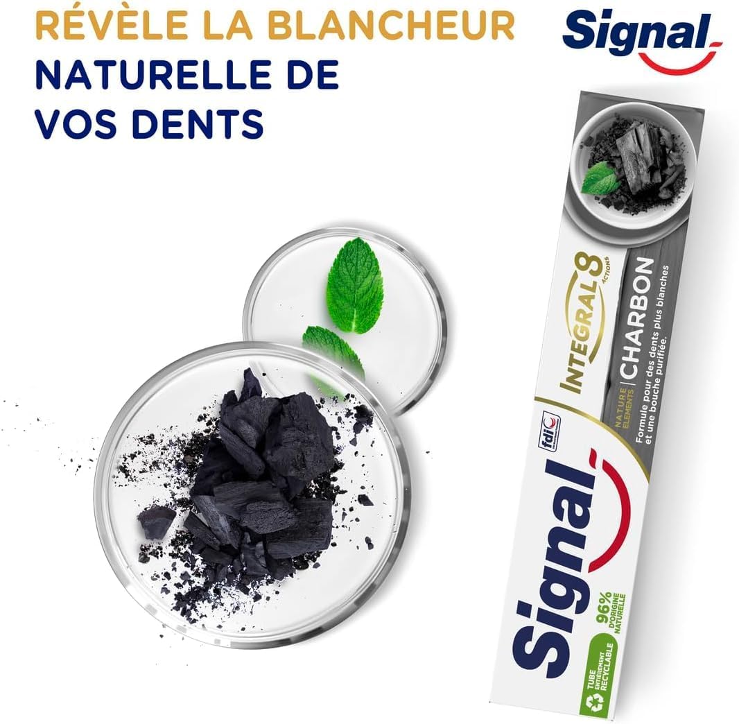 Thumbnail 4 de Signal Integral 8 Nature Elements Charbon dentifrice 6×75 ml 🪥