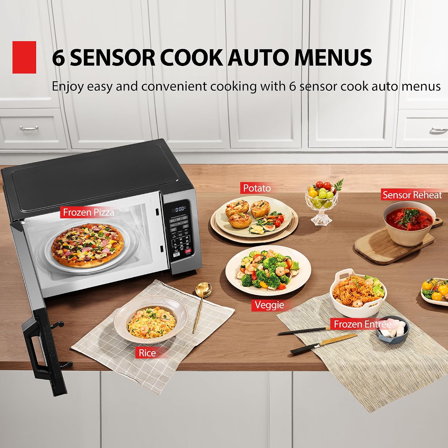 Detalle 2 de TOSHIBA EM131A5C-SS 1.2 cu ft Microwave 🍽