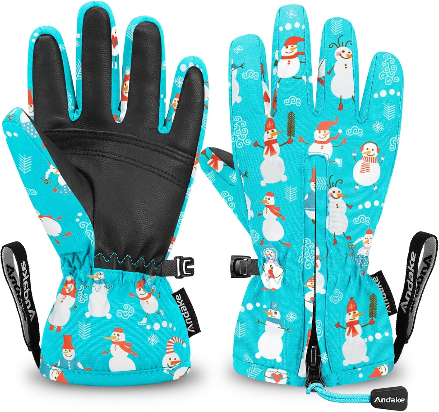 Thumbnail 6 de Andake Kids Ski Gloves Waterproof for Ages 2–10