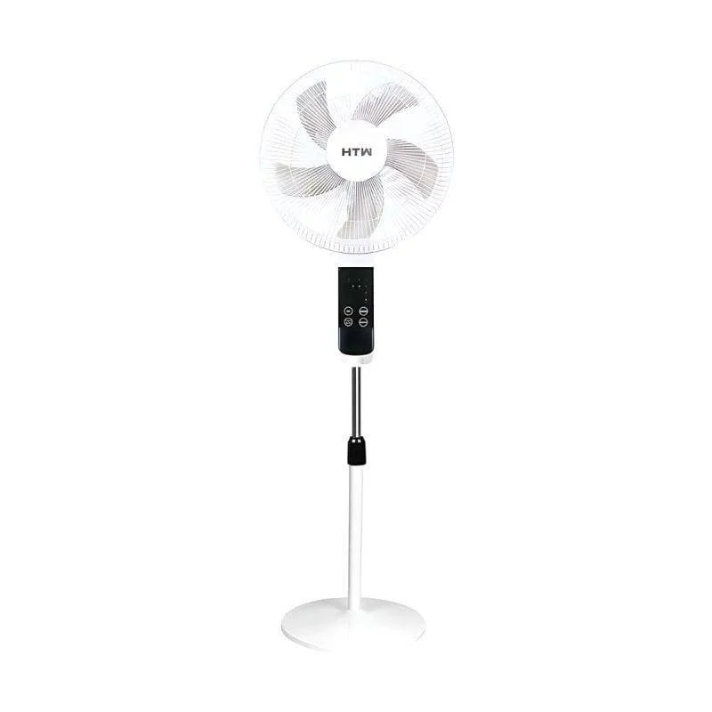 Detalle de Ventilador de Pie HTW VP60FS 60W: altura regulable, 3 velocidades y mando a distancia
