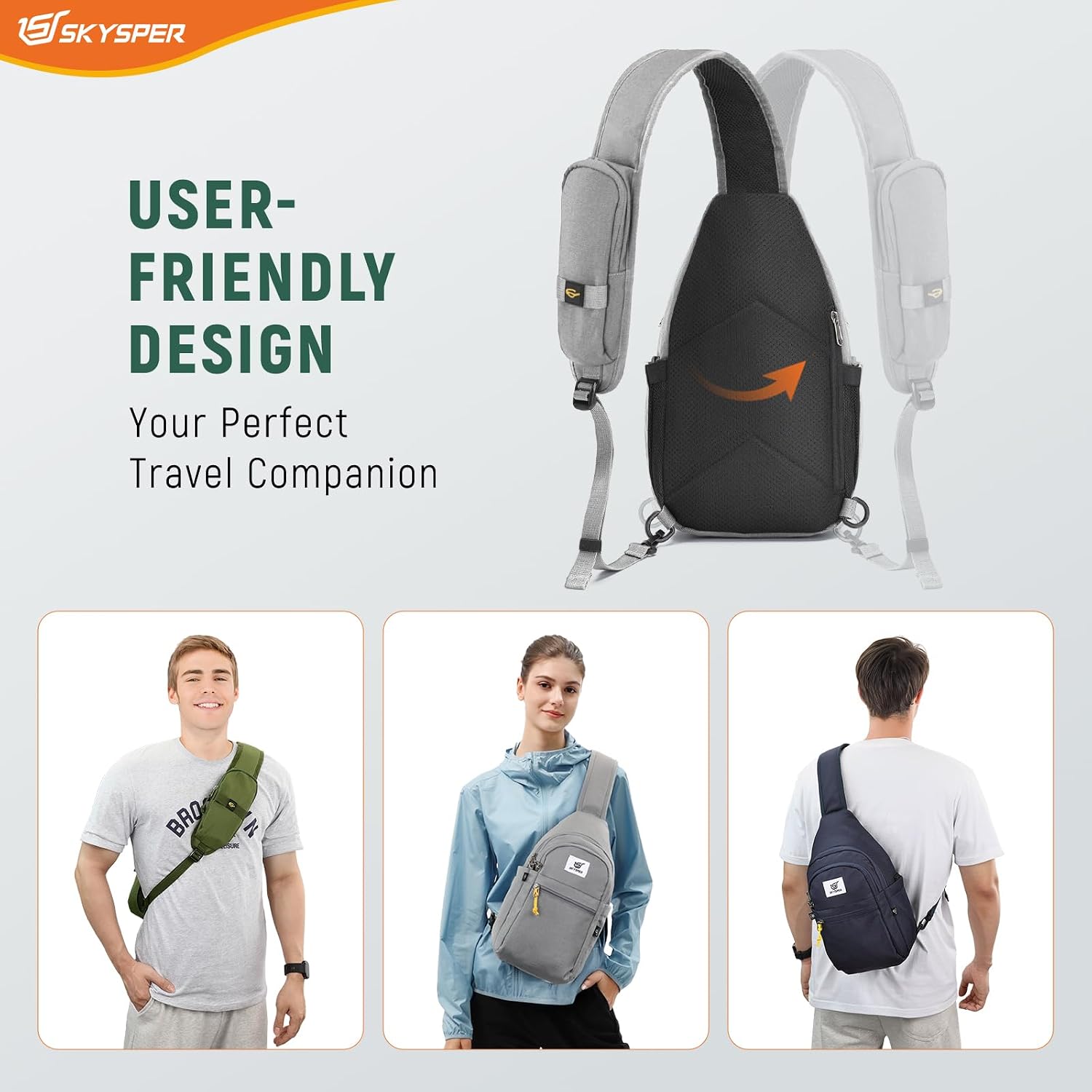Thumbnail 4 de SKYSPER Sling Bag RFID Anti-Theft 11