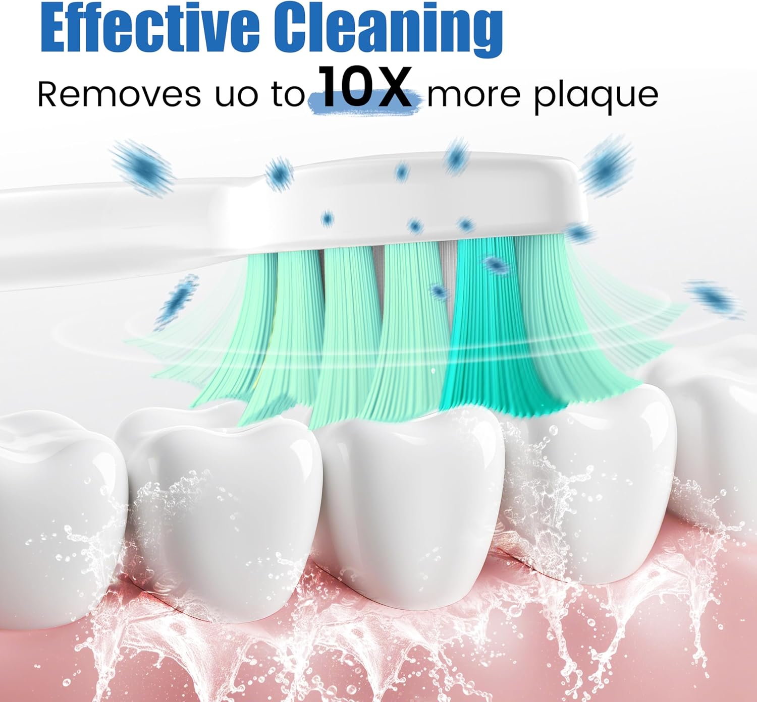 Thumbnail 1 de POSWEENR Replacement Toothbrush Heads 10 Pack 🪥