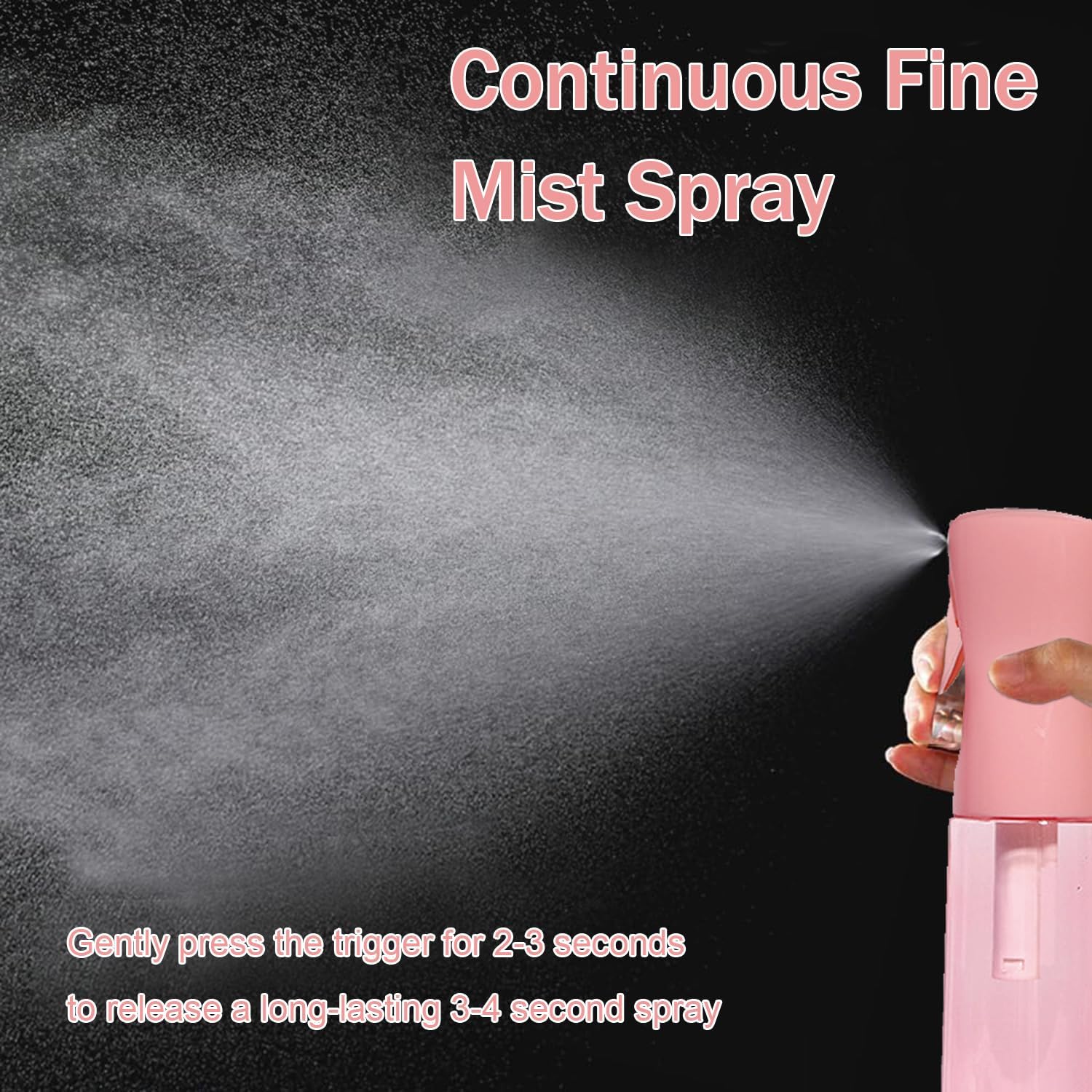 Detalle 2 de 3 Pack Spray Bottles with 2-Pack Continuous Mist and Travel Bottle — Pink