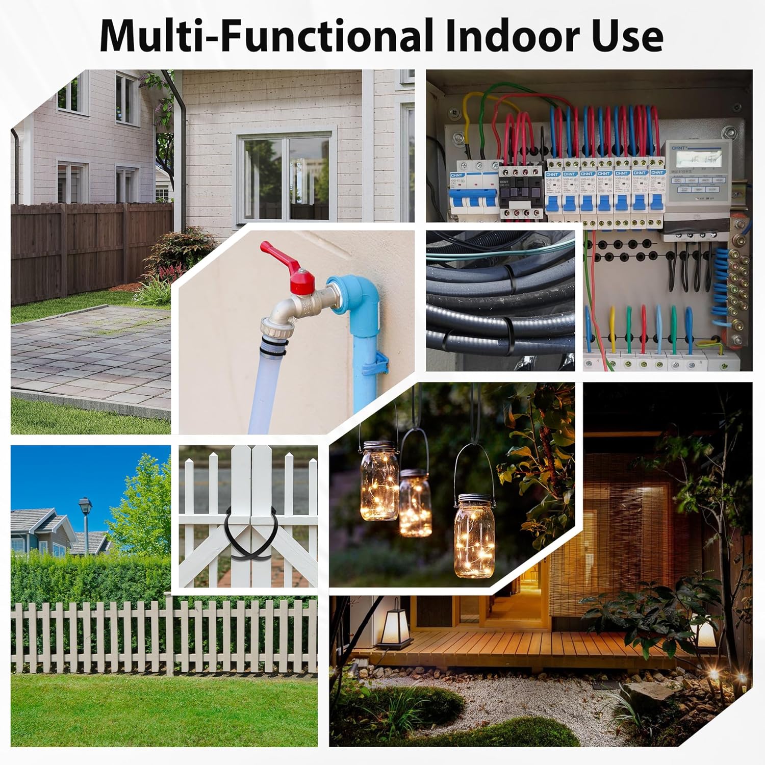 Thumbnail 6 de 1200 Fascette in Plastica Nere 4 Misure – Resistenza e Autolock per Cavi, Giardinaggio e Progetti fai da te