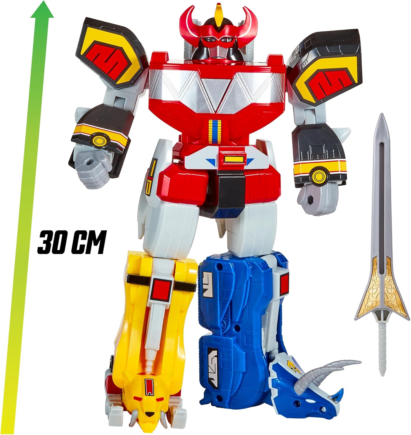 Thumbnail 4 de Power Ranger figurine géante articulée Megazord 30 cm avec LED et son - PWG01 Rouge X