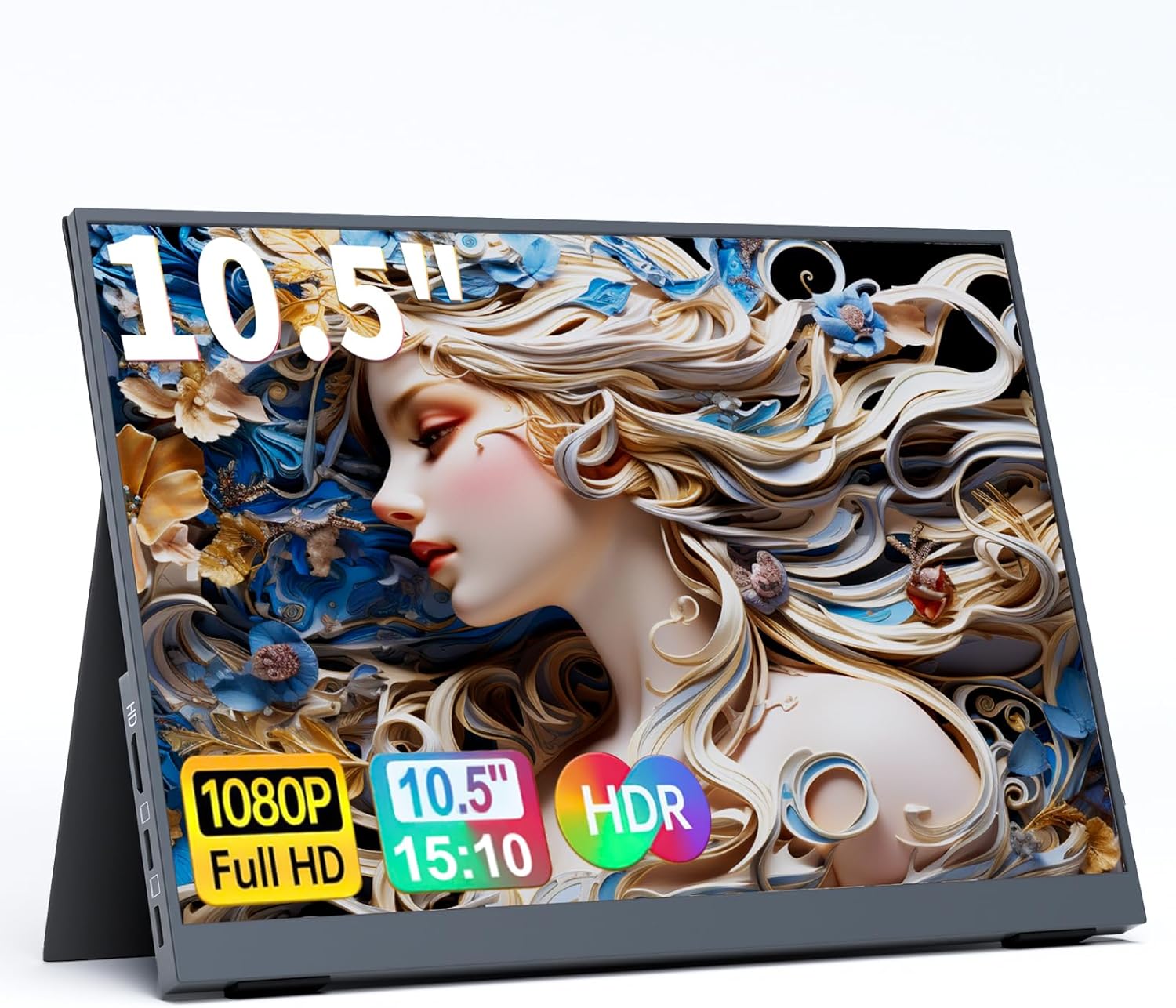 Detalle de ALOLG 10.5" Portable Monitor: 1920×1280 IPS Second Screen with USB-C/Mini HDMI