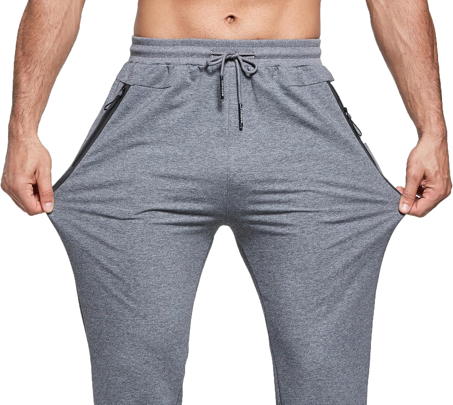 Detalle de HCSS men’s joggers tracksuit bottoms with zip pockets, elasticated waist and drawstring