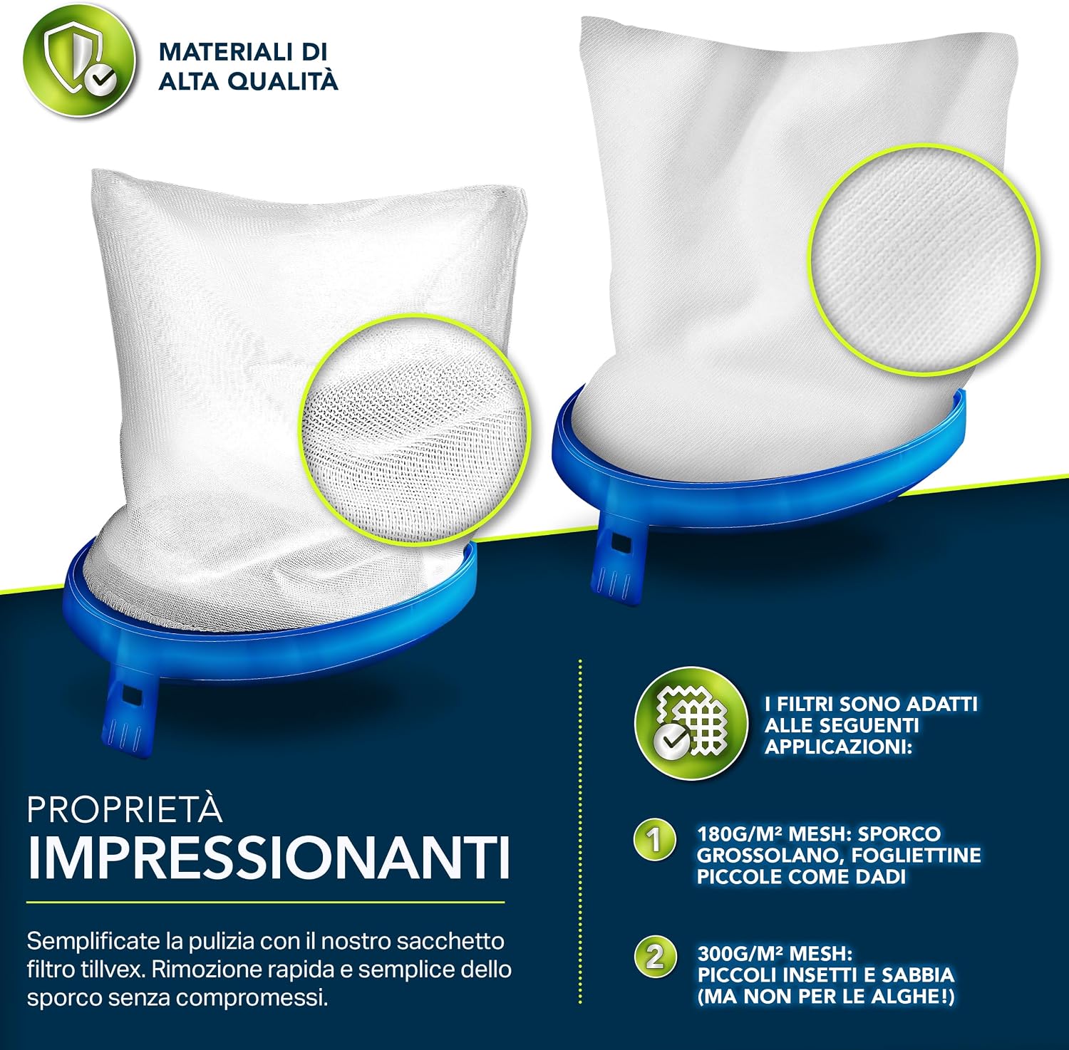 Detalle de tillvex Filtri di Ricambio 15 m³ 🧽