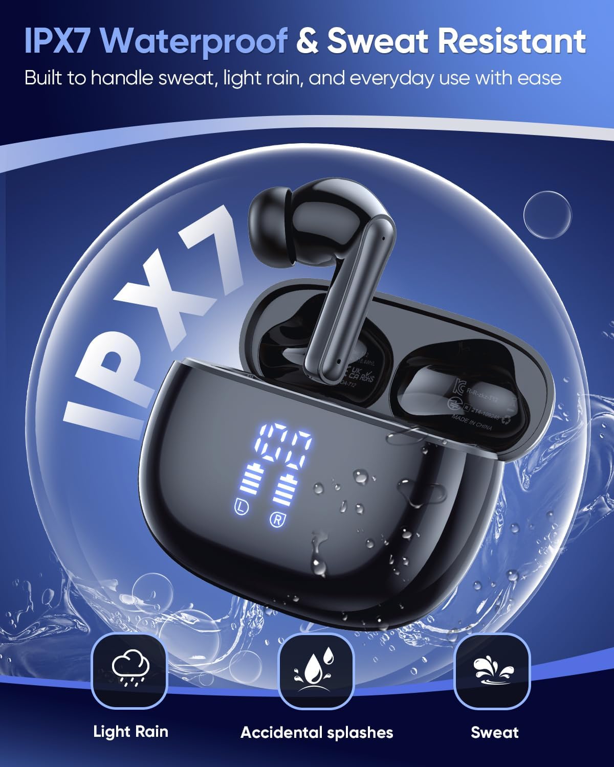 Thumbnail 3 de ZIUTY Wireless Earbuds 5.4 Bluetooth Headphones
