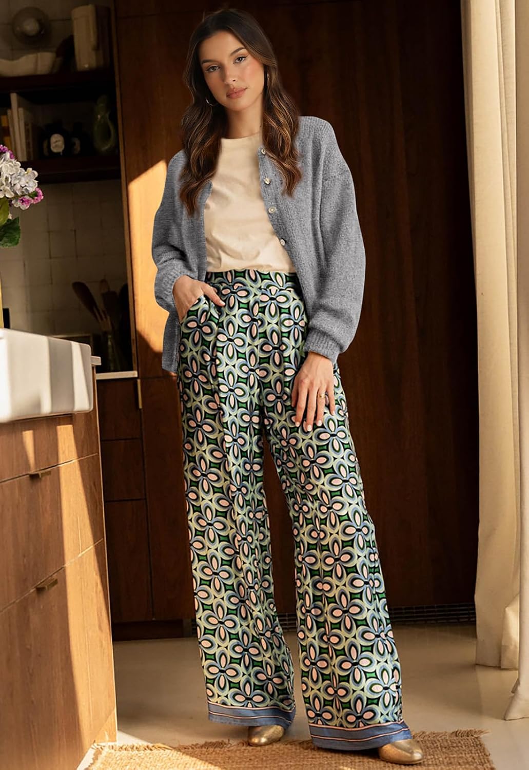 Thumbnail 3 de PRETTYGARDEN Long Sleeve Chunky Cardigan
