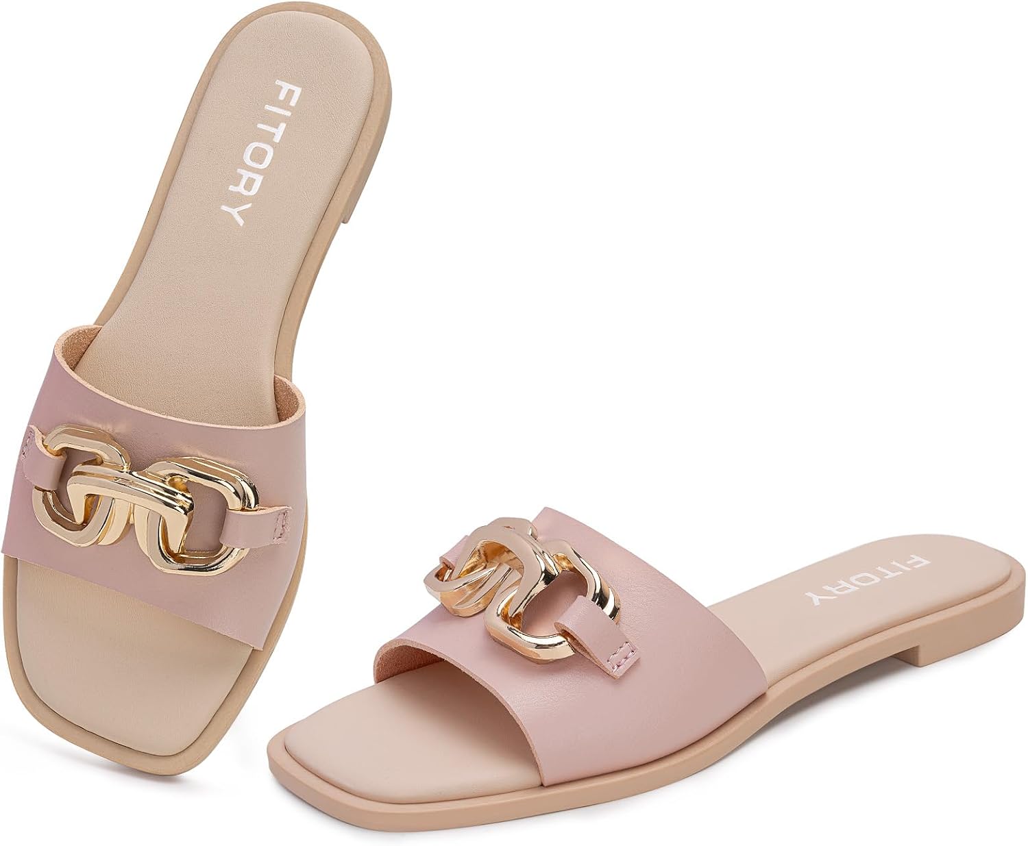 Thumbnail 6 de FITORY Flat Sandals Slide, Size 6-11