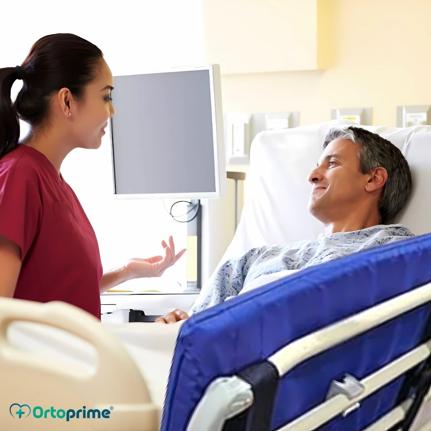 Thumbnail 5 de OrtoPrime Protezione per letto con barriera imbottita per ringhiere (barra non inclusa) – 160 x 40 cm