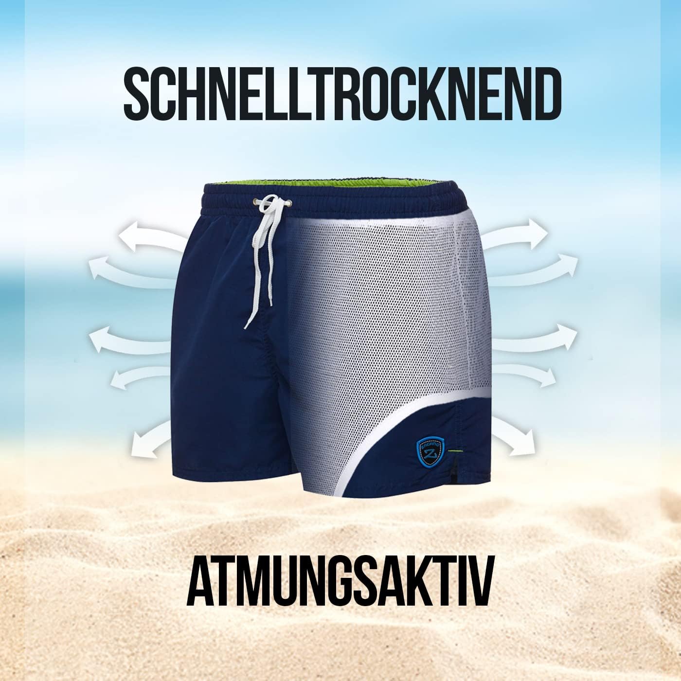 Thumbnail 2 de Zagano Badehose Herren Schnelltrocknend