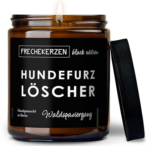Detalle de PräsenteEnte Duftkerze für Hundeliebhaber, Waldduft aus Sojawachs