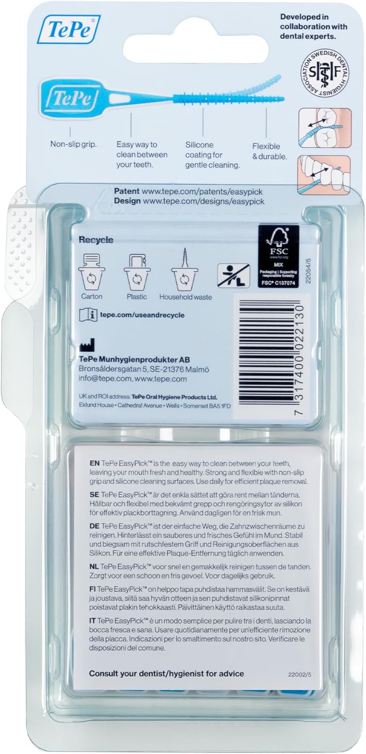 Thumbnail 1 de TePe EasyPick Toothpicks, Blue – ISO M-L, 60pcs