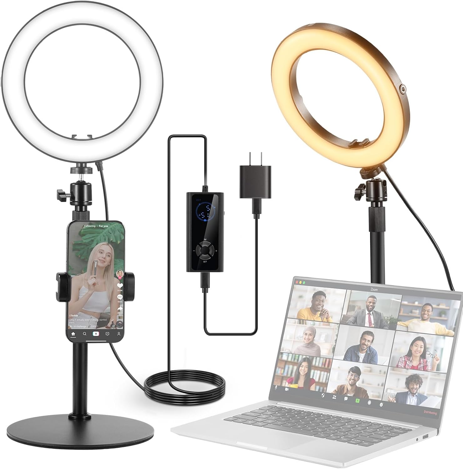 Detalle de NEEWER desk ring light RH8B