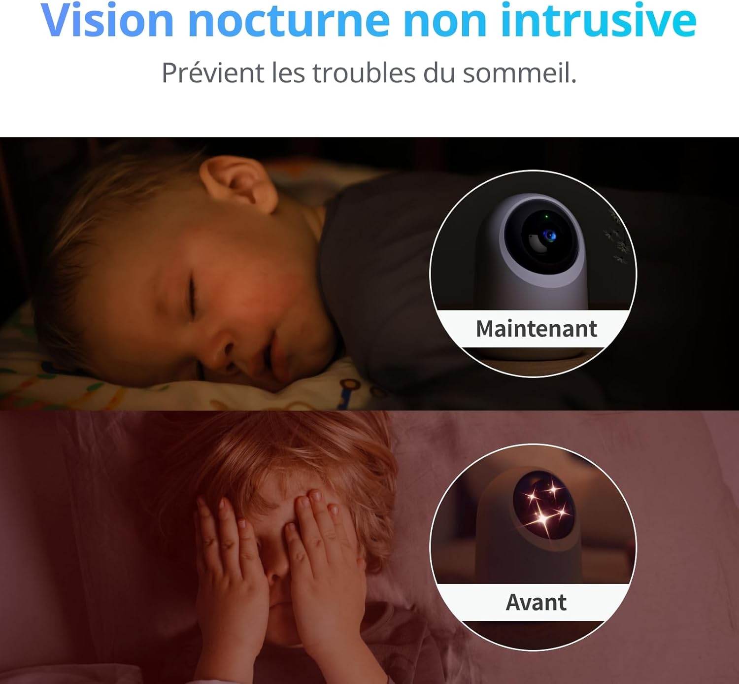 Thumbnail 6 de SwitchBot Caméra de sécurité intérieure 5 MP Pan/Tilt 3K, Wi‑Fi 2,4 GHz, suivi 360°, mode privé et vision couleur (compatible Alexa)