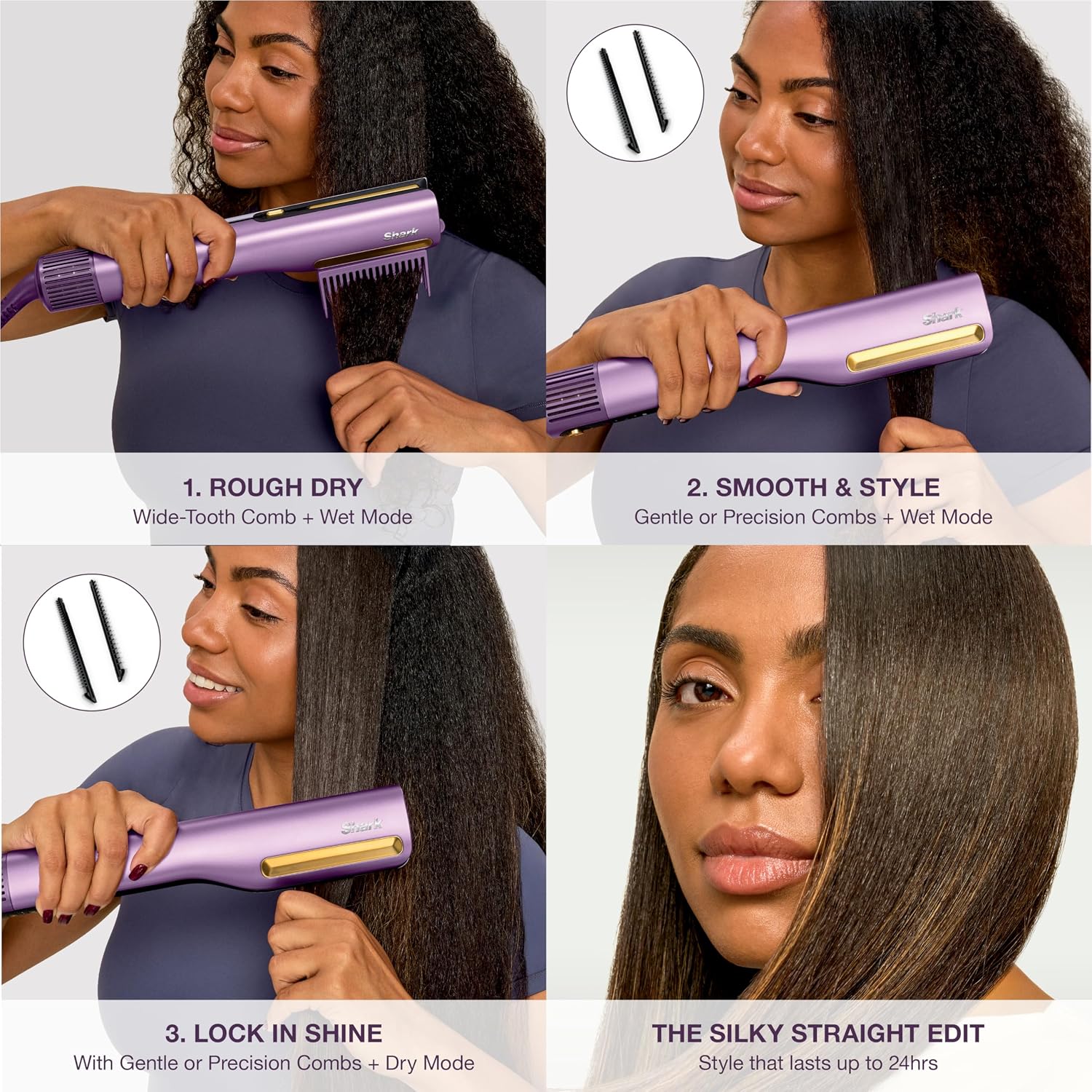 Detalle 1 de Shark Air Straightener HT400BL