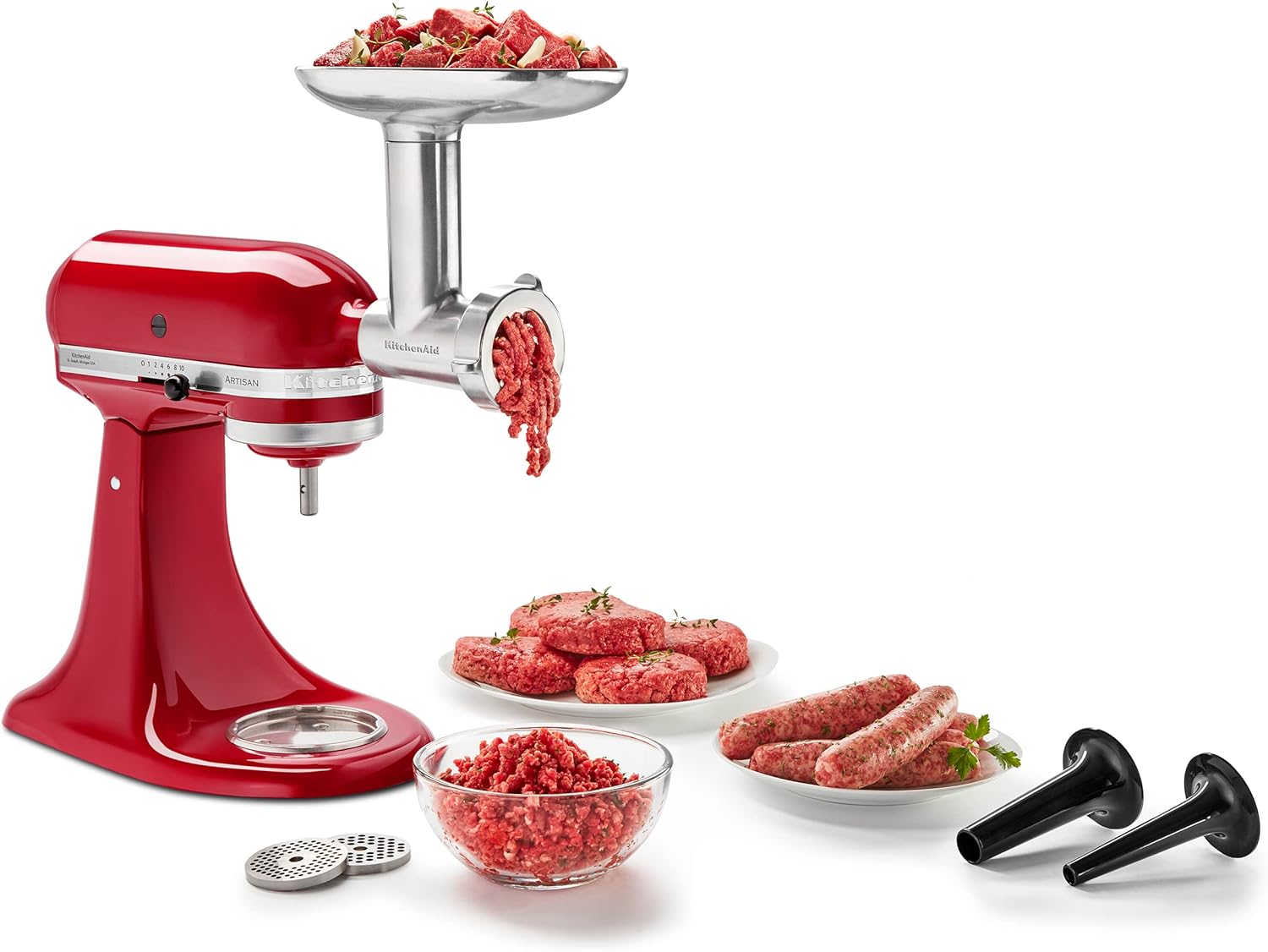 Detalle de KitchenAid Food Grinder Attachment KSMMGA