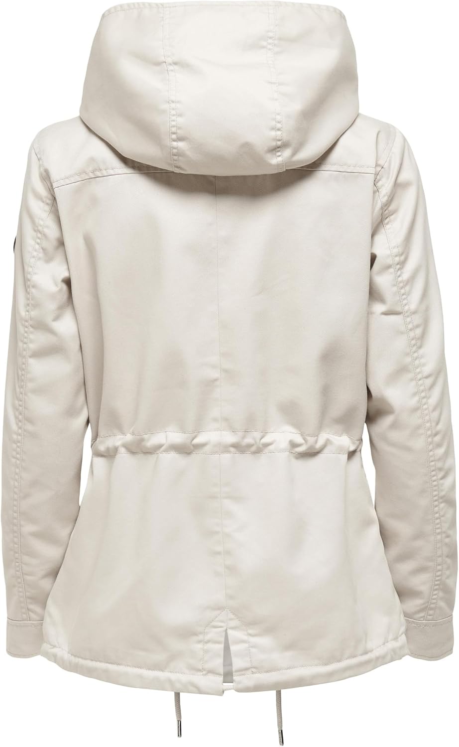 Detalle de ONLY Female Leinen Parka Jacke mit Kapuze – bequem & weich auf der Haut
