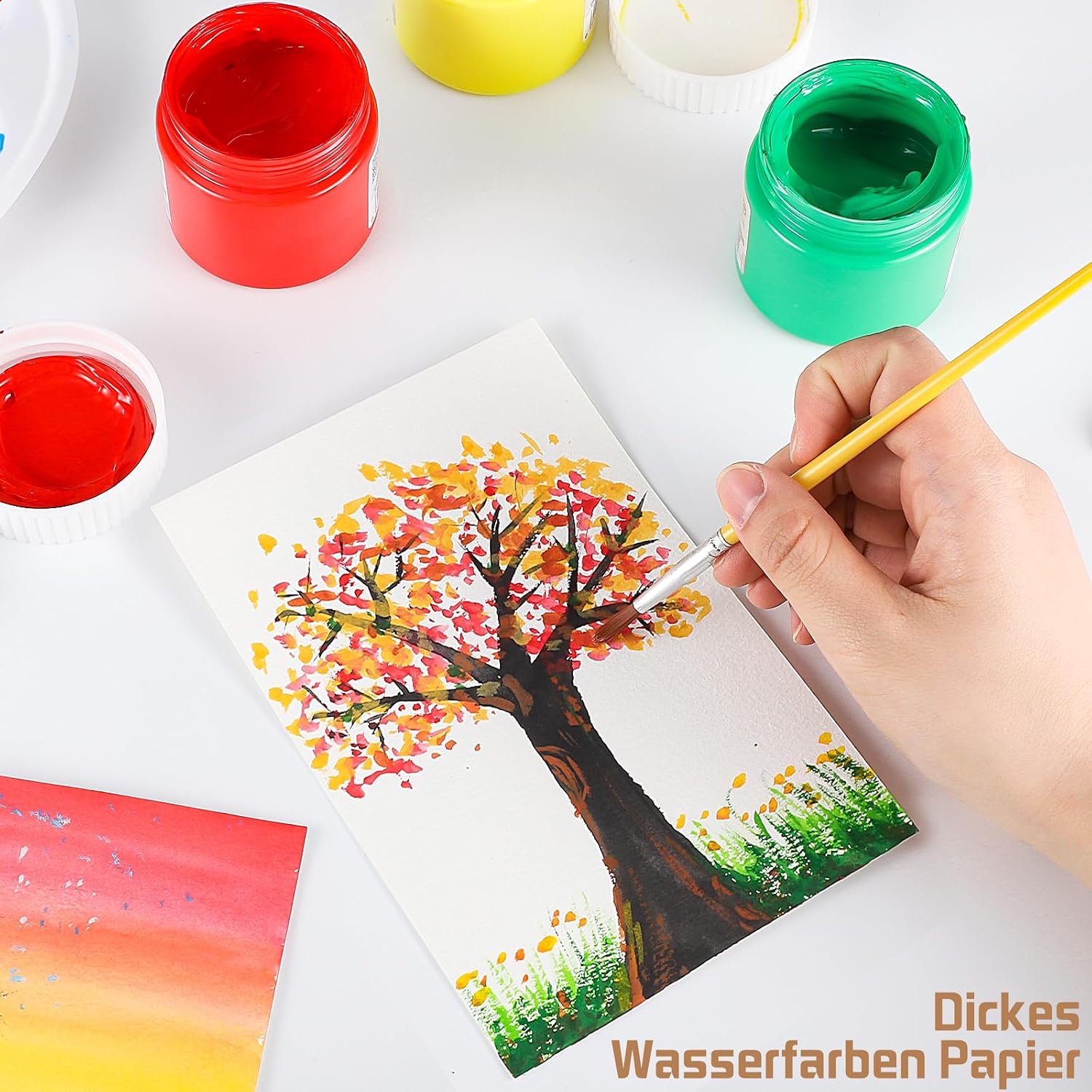 Thumbnail 5 de 60 Blatt Aquarellpapier 300 g 5x7 Zoll