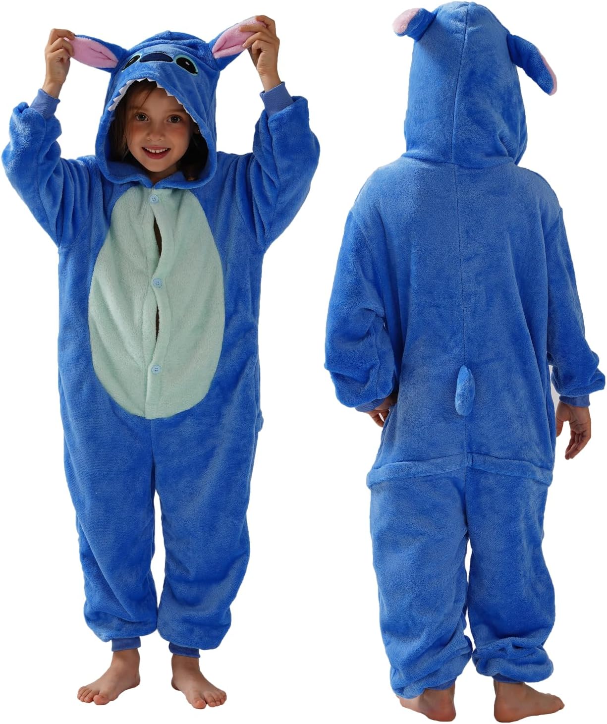 Detalle 2 de SCOPUCI Kids Animal Onesie Pajamas, Flannel
