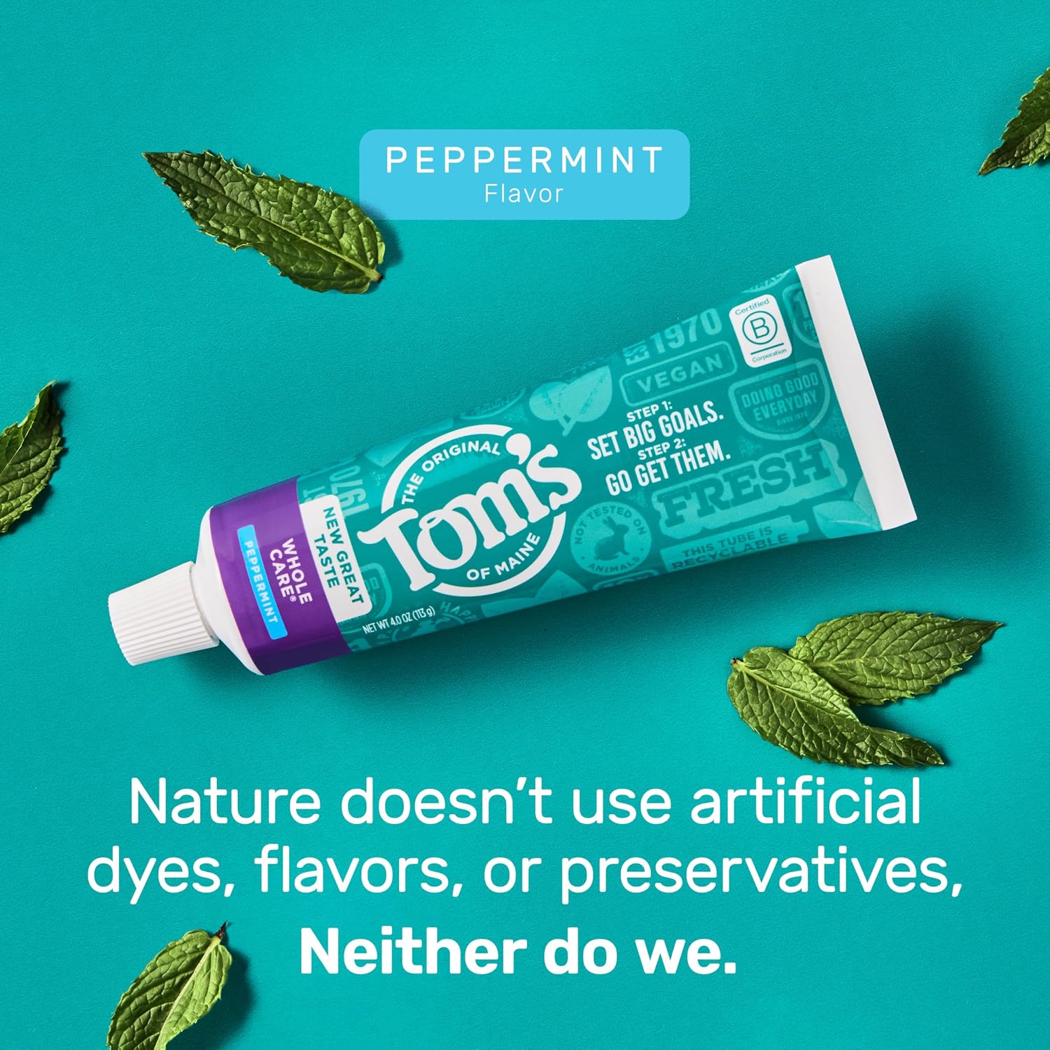 Thumbnail 5 de Tom's of Maine Whole Care Peppermint Toothpaste 4 oz. 🪥