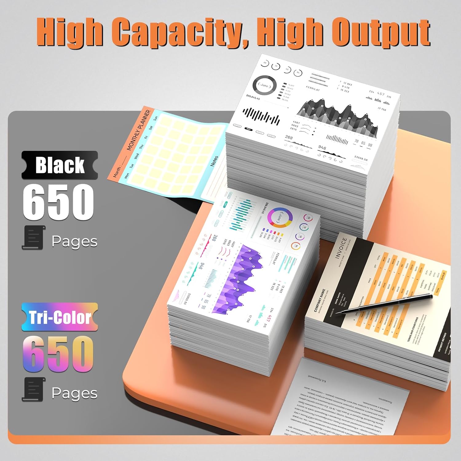 Detalle 1 de Gaiyeep Tuny 68 Ink Cartridge 2-Pack for HP Envy 6155e and 6555e