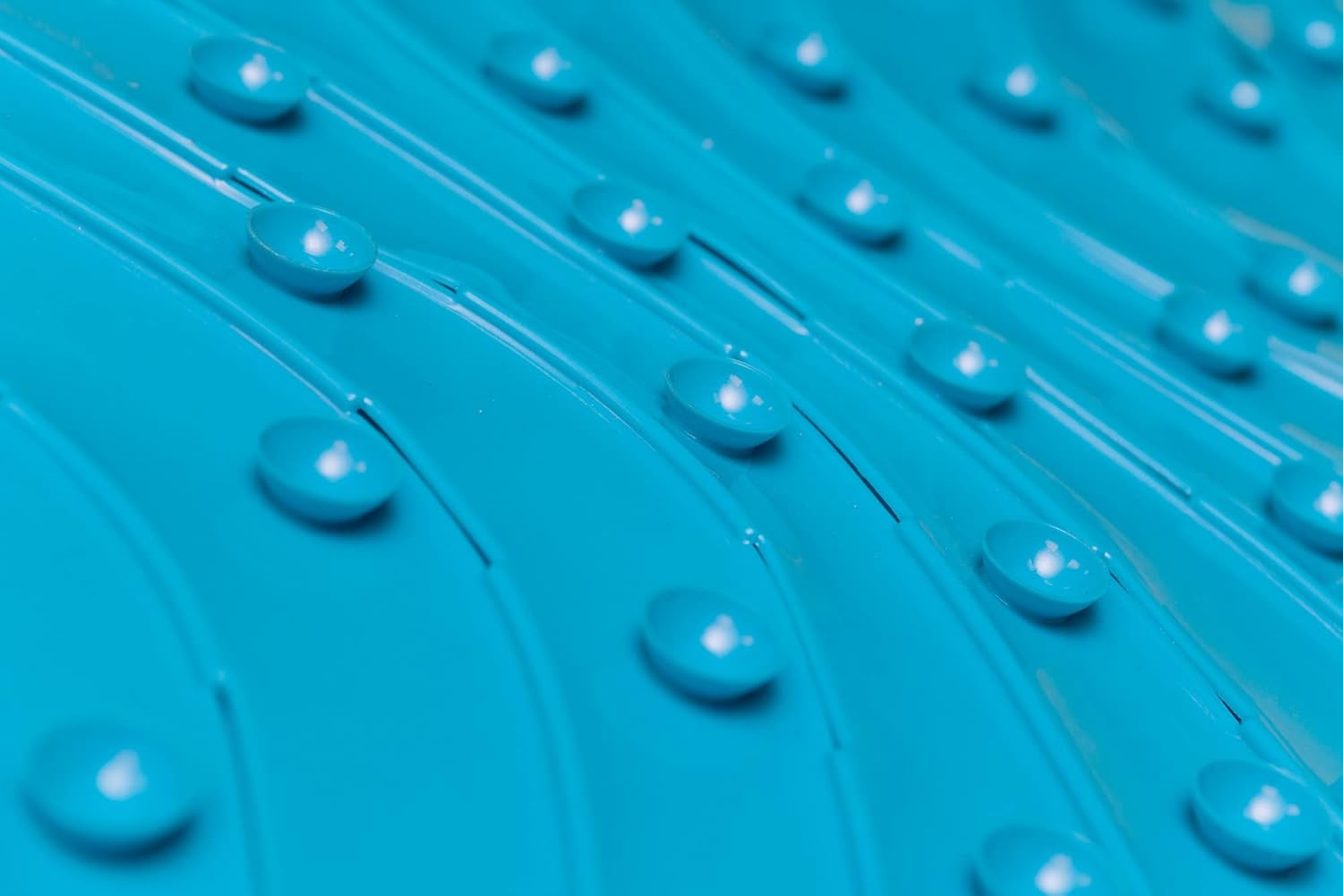 Thumbnail 5 de Boon RIPPLE textured non-slip baby bath tub mat with hanging hook and drain holes (Blue) – B11192